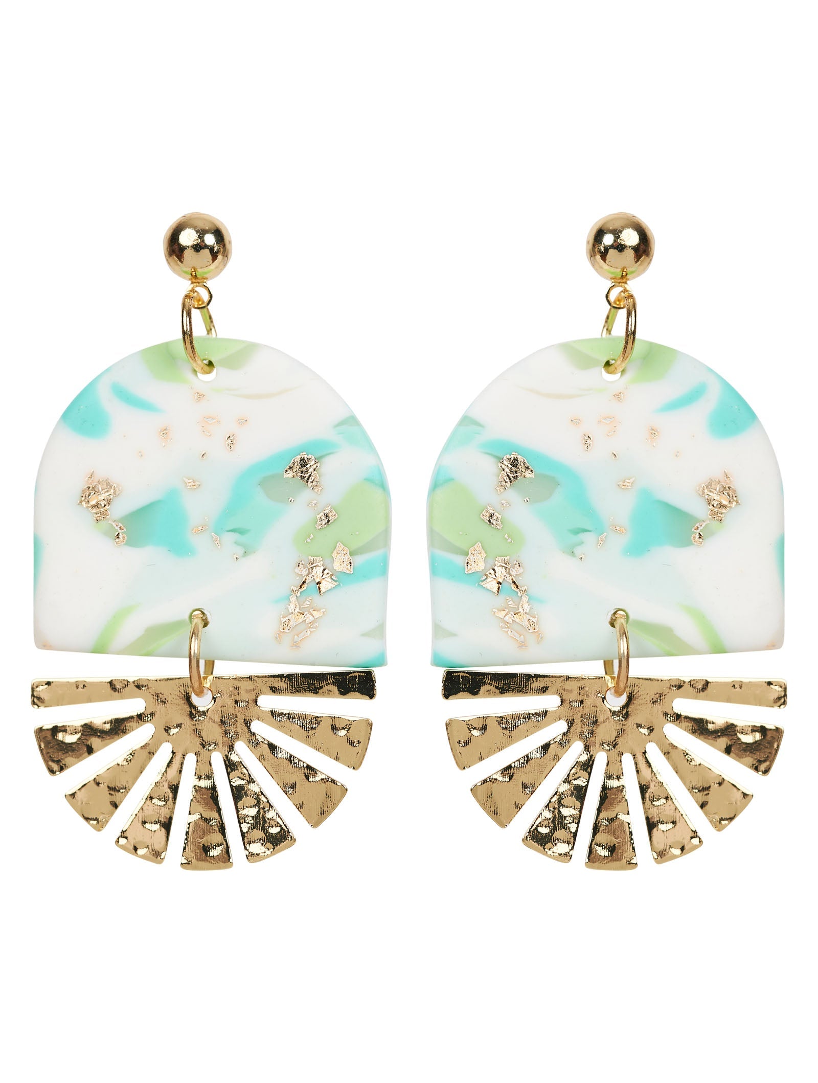 Solstice Mint Earring - Fan - eb&ive Earring