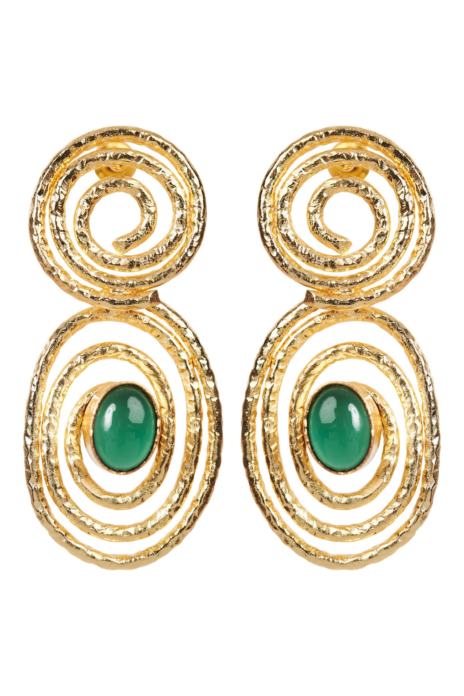 Le Soleil Earring - Emerald - eb&ive Earring