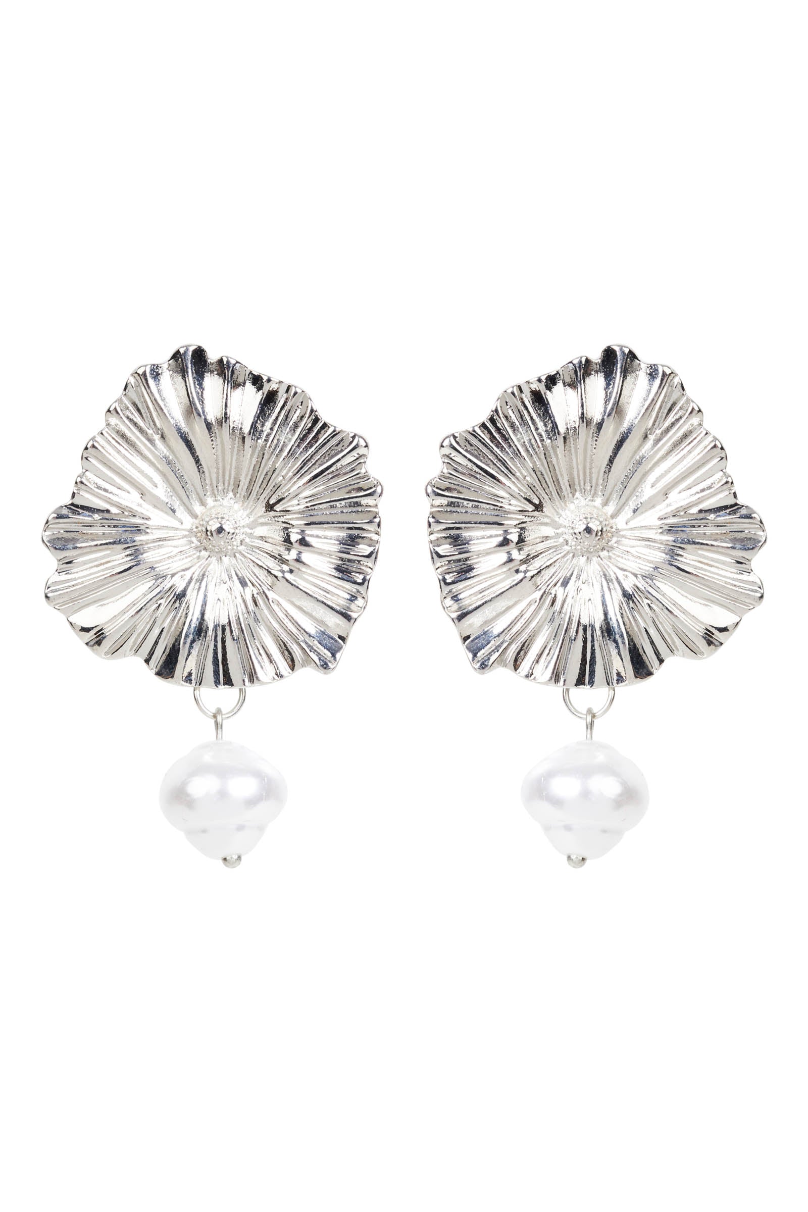 Aman Flora Earring - Silver