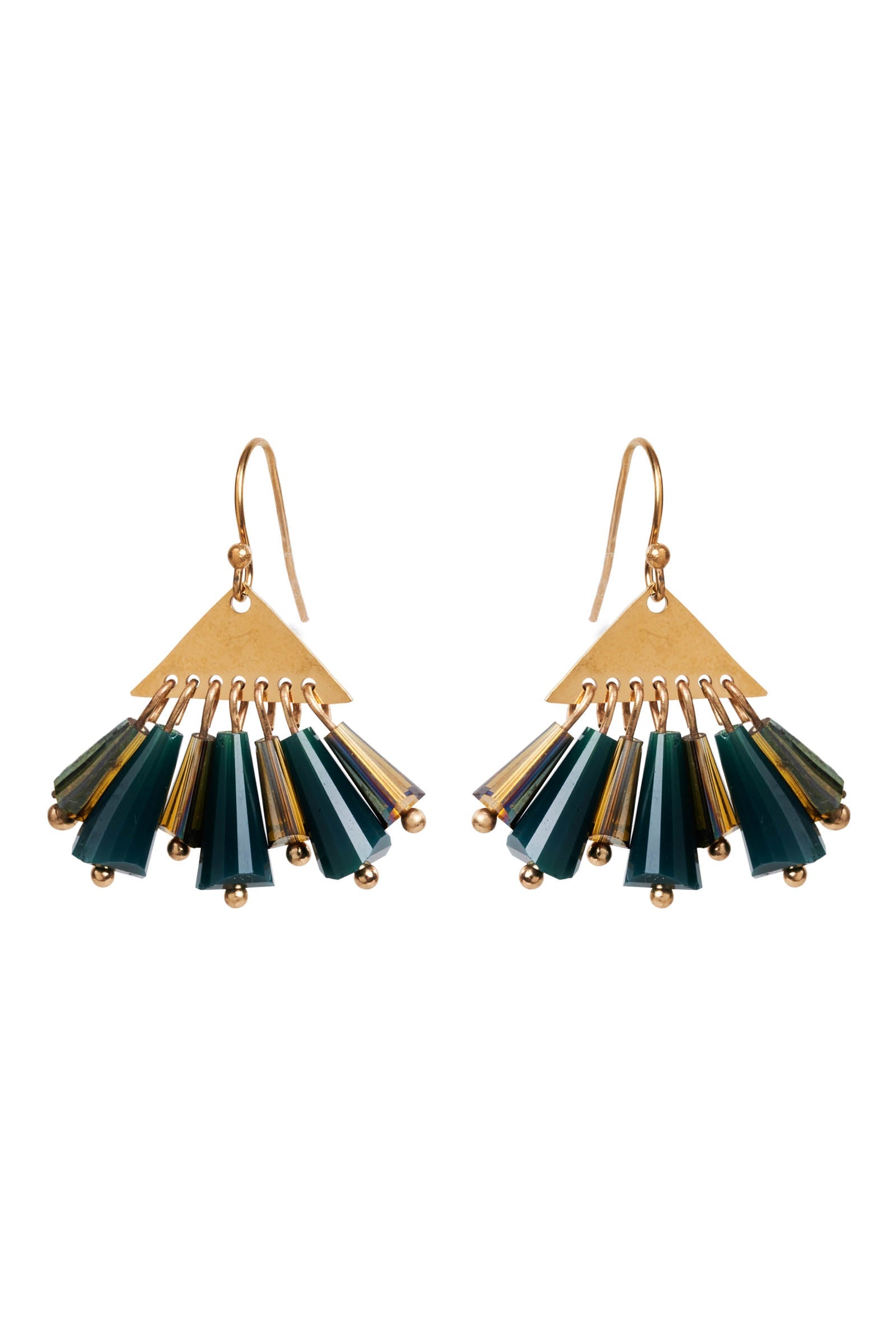Manta Tassel Earring - Teal