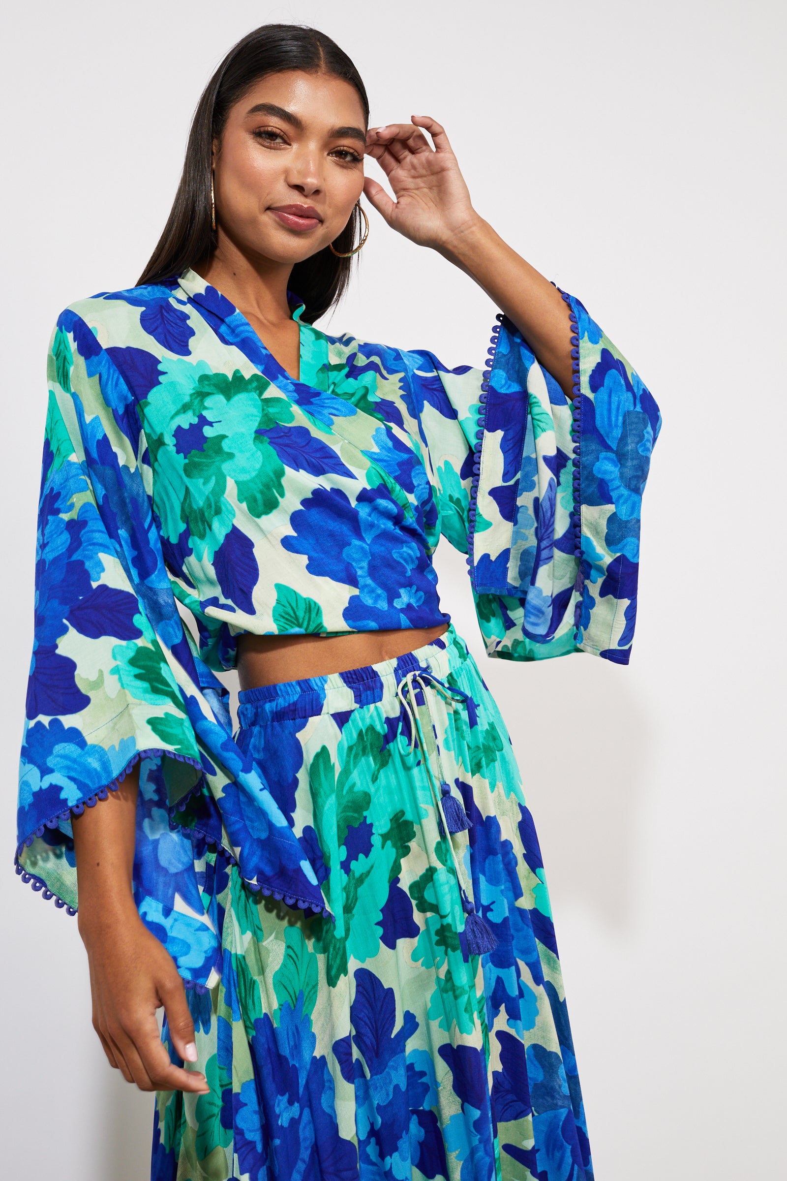 Cayman Wrap Top - Bermuda