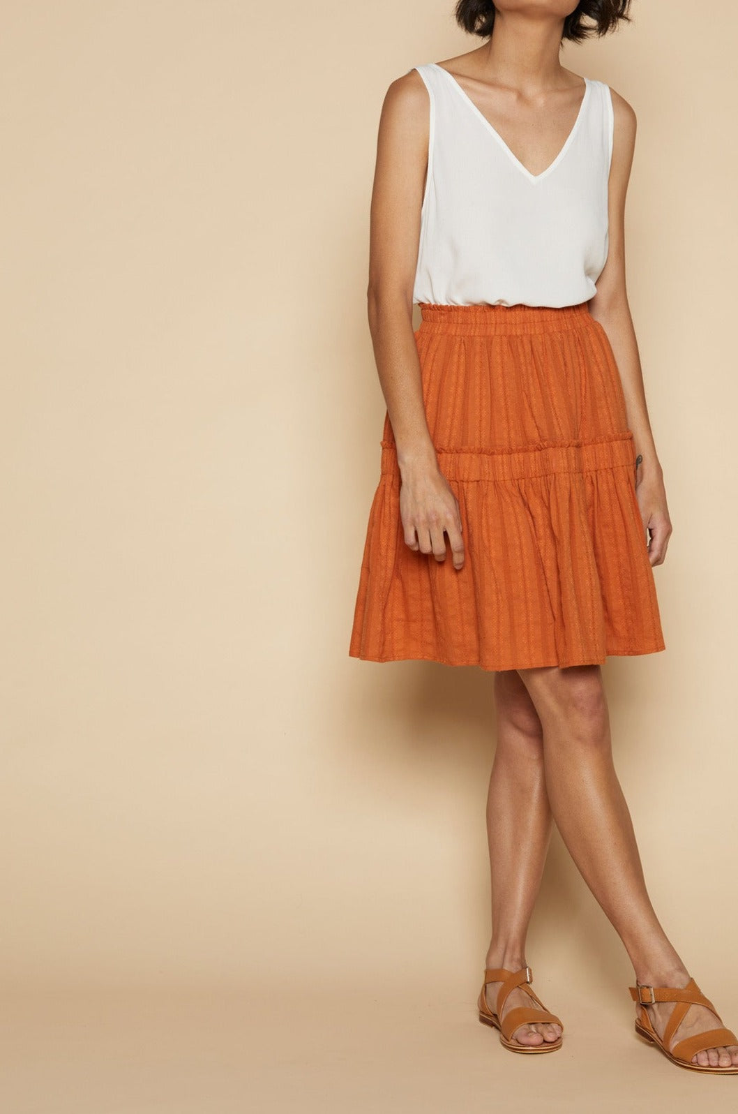 Harmony Skirt - Terracotta - Isle of Mine Clothing - Skirt Mid