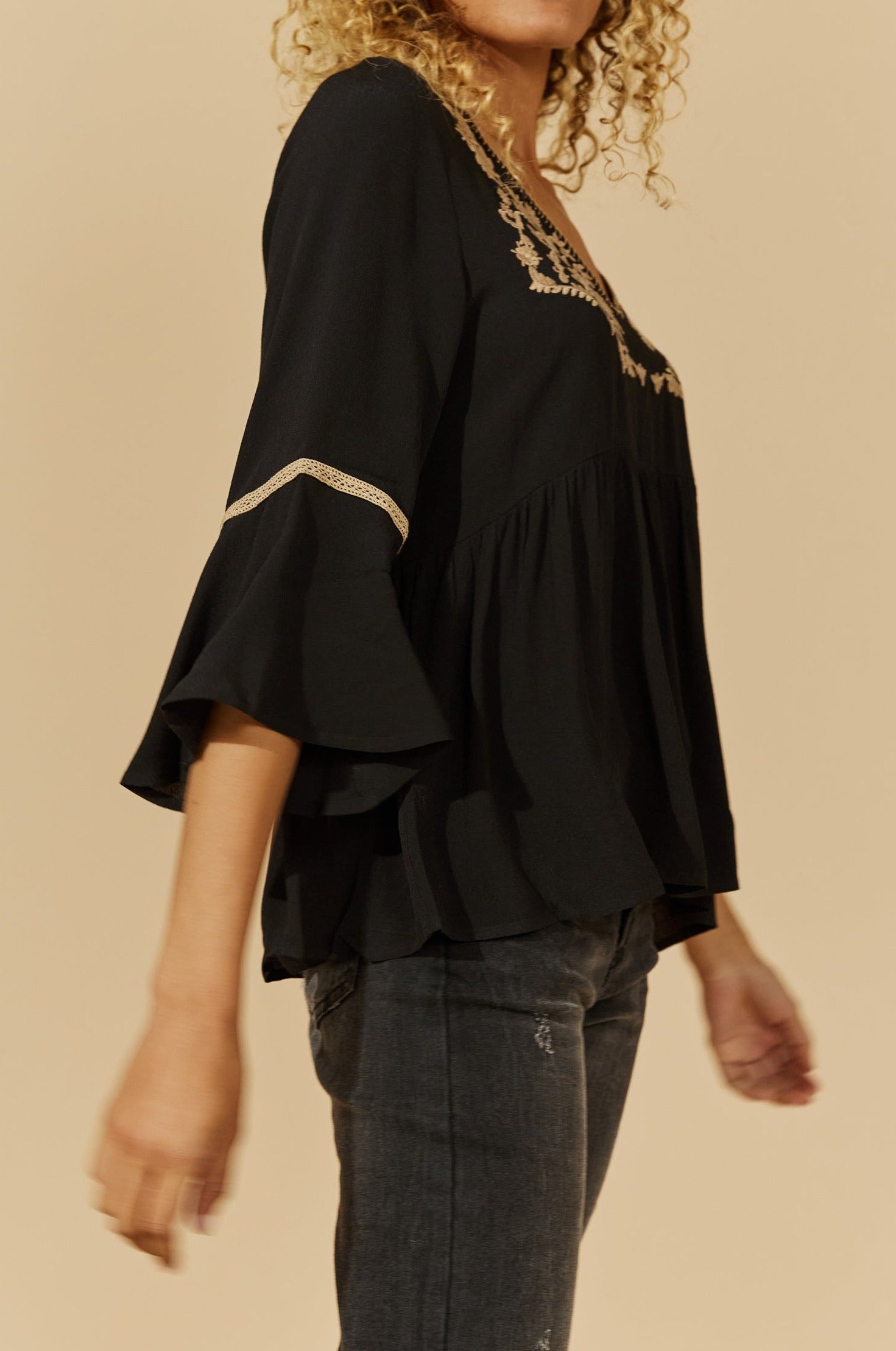 Prosper Top - Black - Isle of Mine Clothing - Top L/S