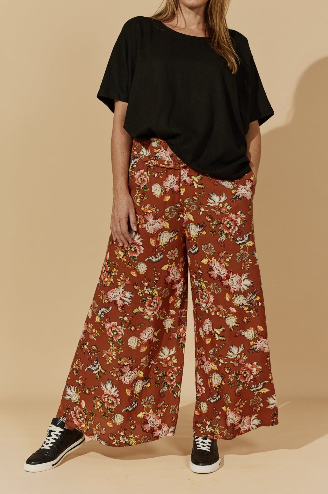 Flourish Pant - Rust - Isle of Mine Clothing - Pant Relaxed Casual