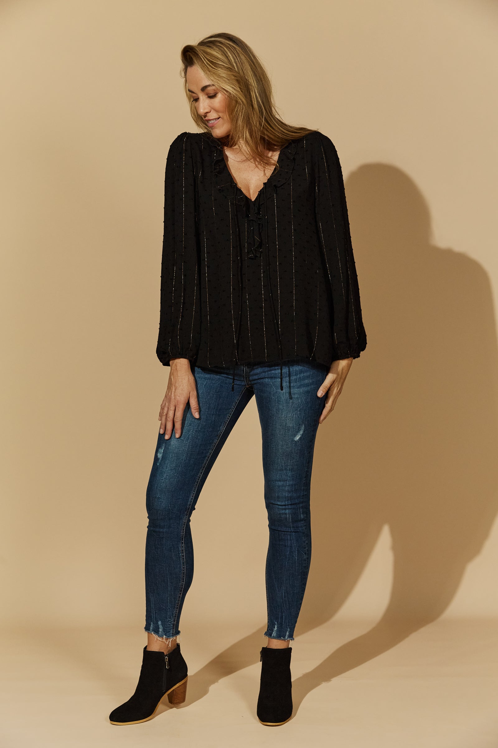 Ethereal Blouse - Black - Isle of Mine Clothing - Top L/S Dressy