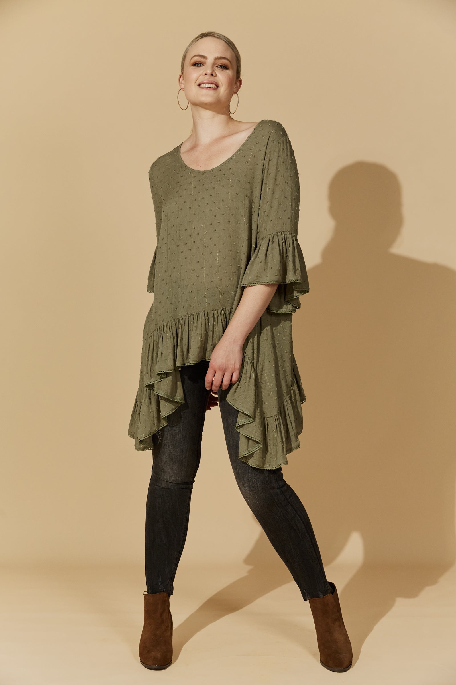 Ethereal Top - Moss - Isle of Mine Clothing - Top One Size Dressy