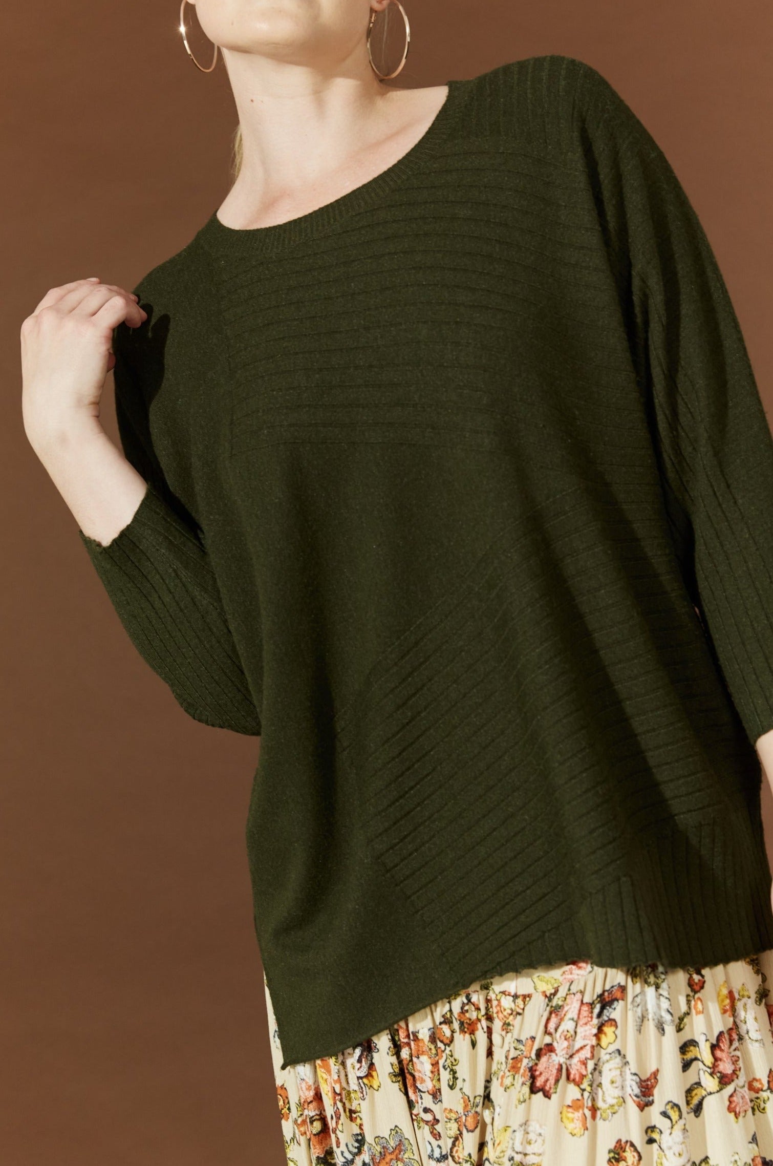 Virtue Knit - Evergreen - Isle of Mine Clothing - Knit Jumper One Size