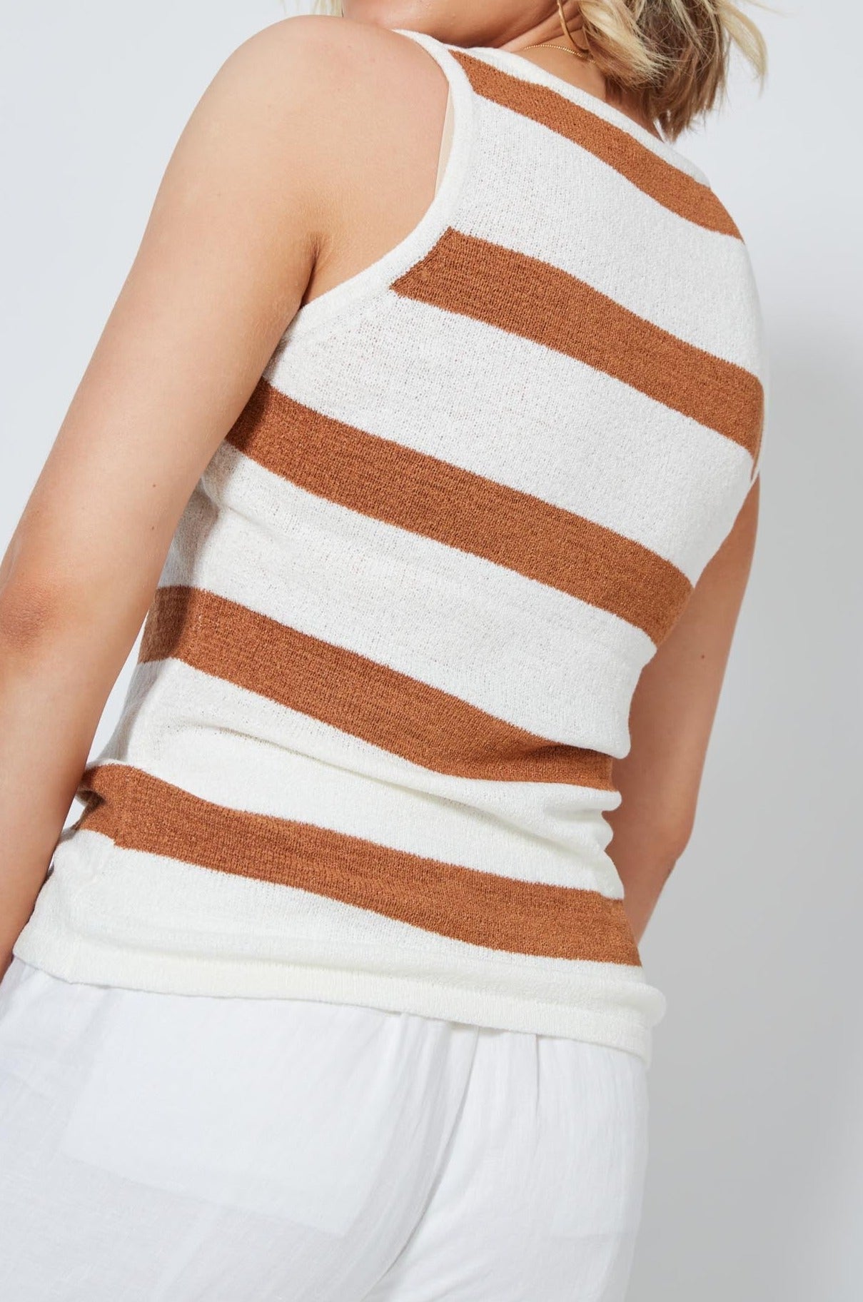 Pala Tank - Cinnamon - Isle of Mine Clothing - Knit Top Sleeveless