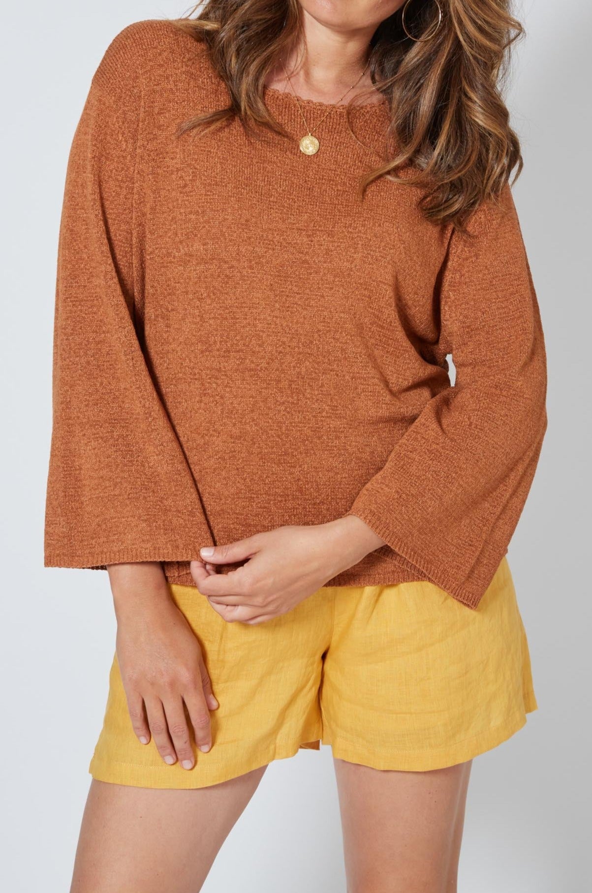 Pala Knit - Cinnamon - Isle of Mine Clothing - Knit Jumper