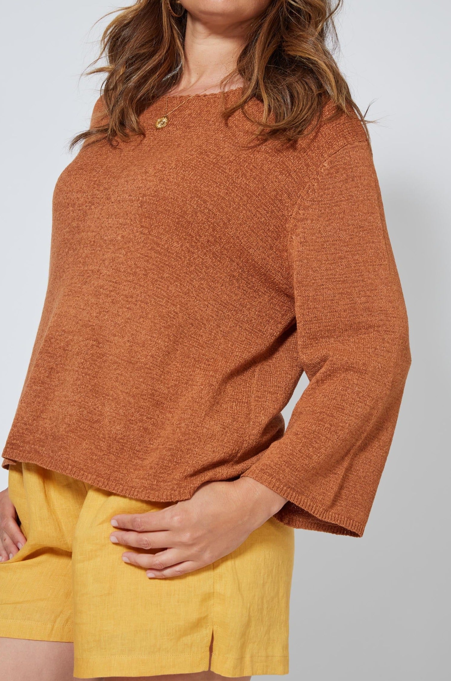 Pala Knit - Cinnamon - Isle of Mine Clothing - Knit Jumper