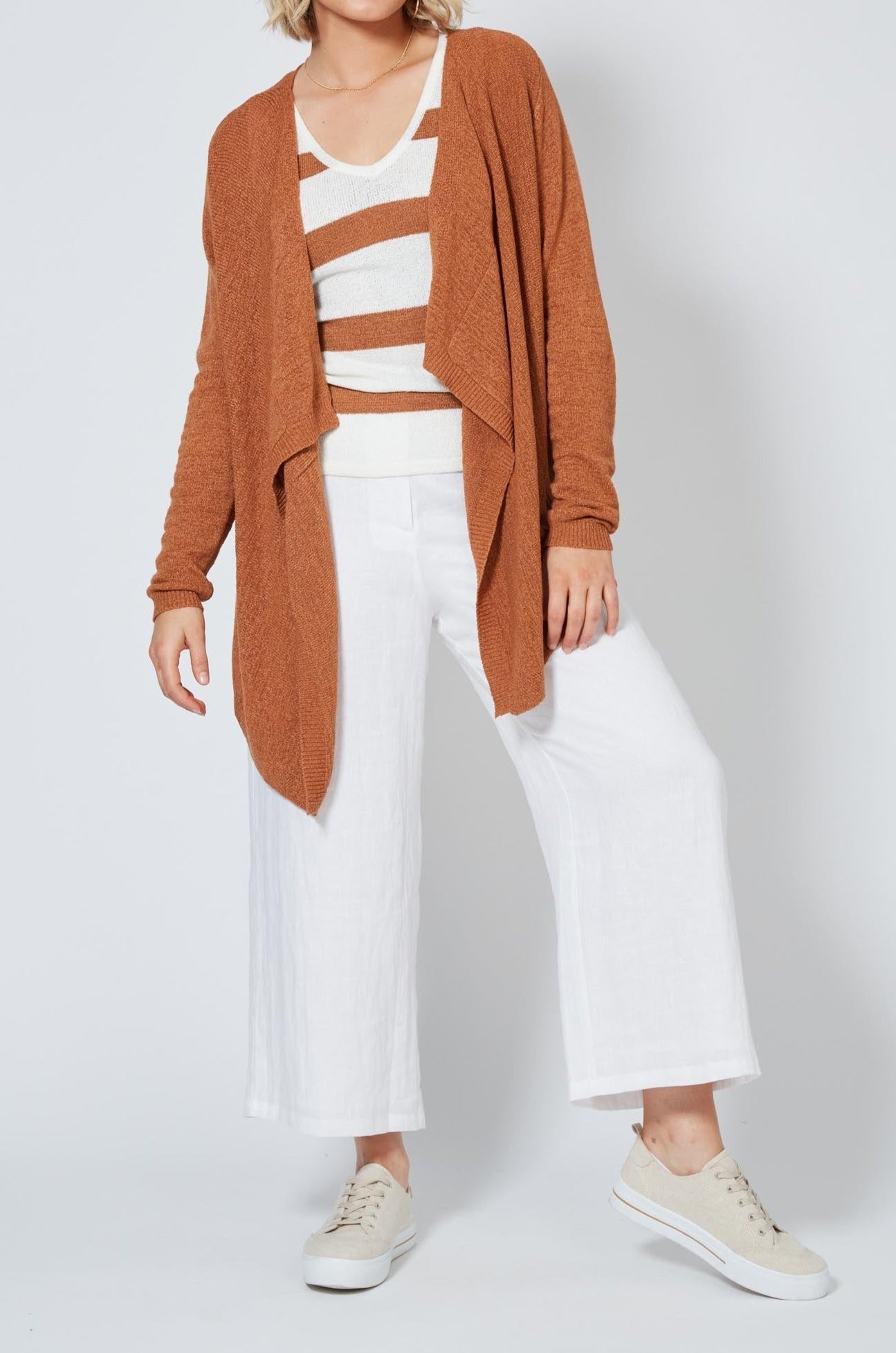 Pala Cardigan - Cinnamon - Isle of Mine Clothing - Knit Cardigan