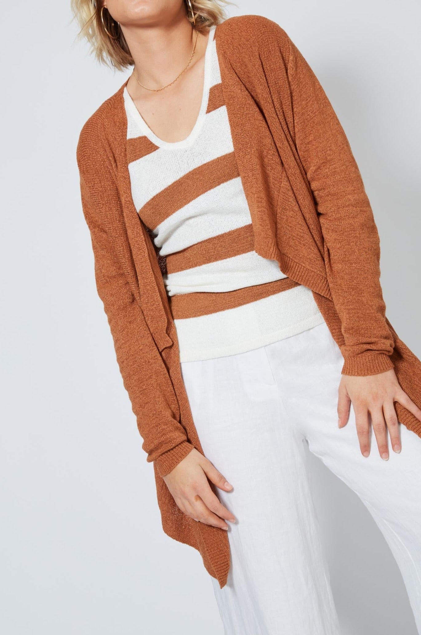 Pala Cardigan - Cinnamon - Isle of Mine Clothing - Knit Cardigan