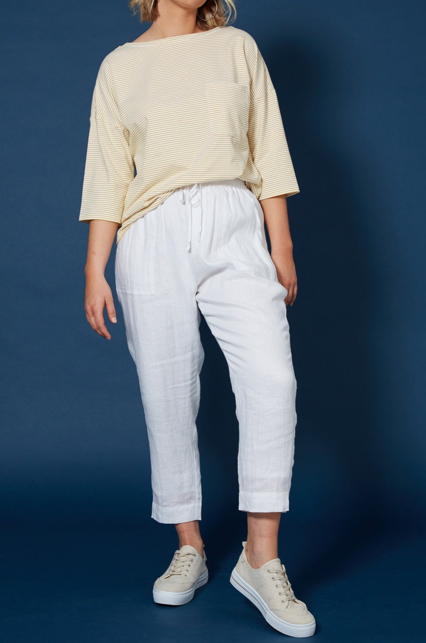 Antillia Relaxed Pant - Imperial - Isle of Mine Clothing - Pant Relaxed Linen