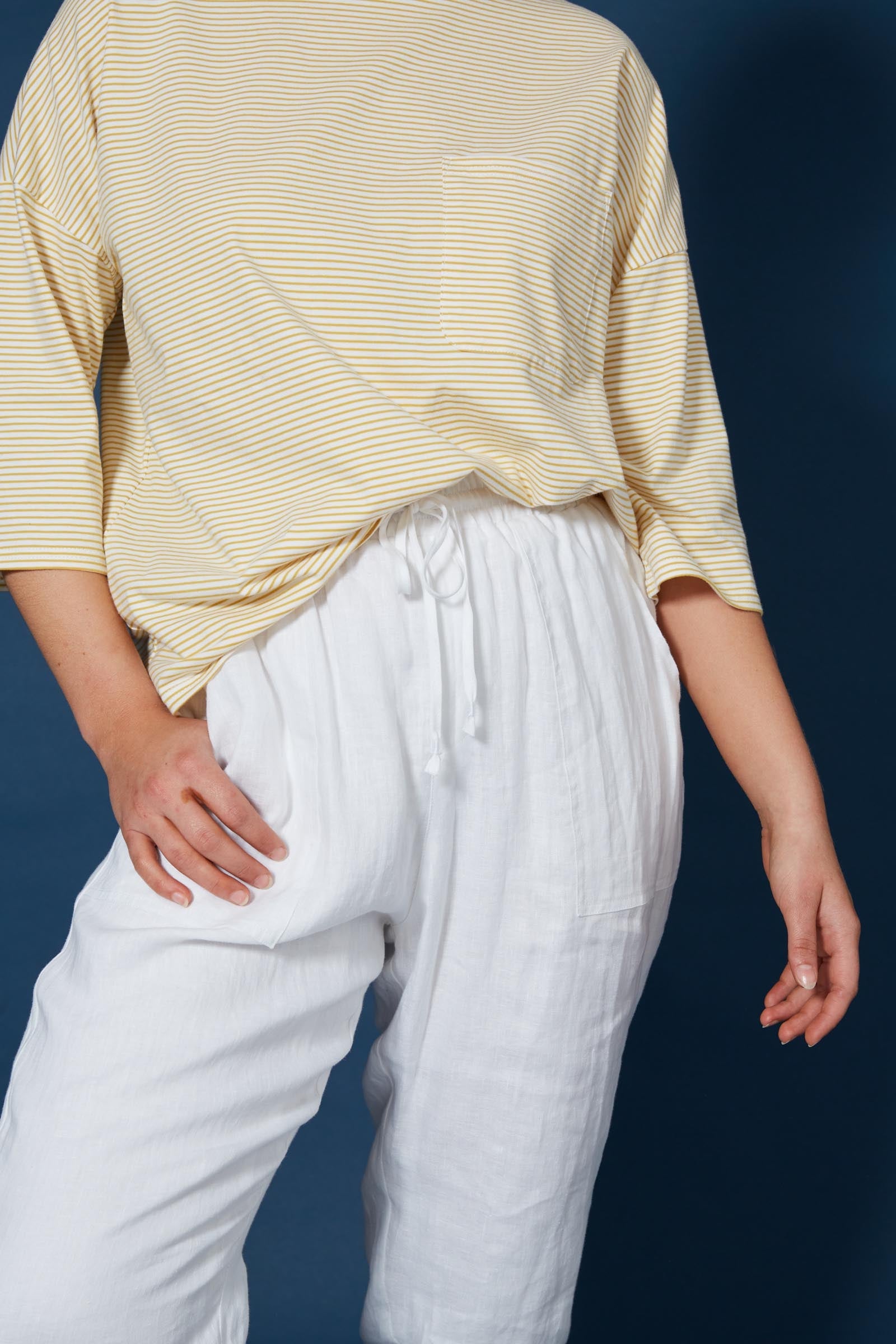 Antillia Relaxed Pant - Imperial - Isle of Mine Clothing - Pant Relaxed Linen