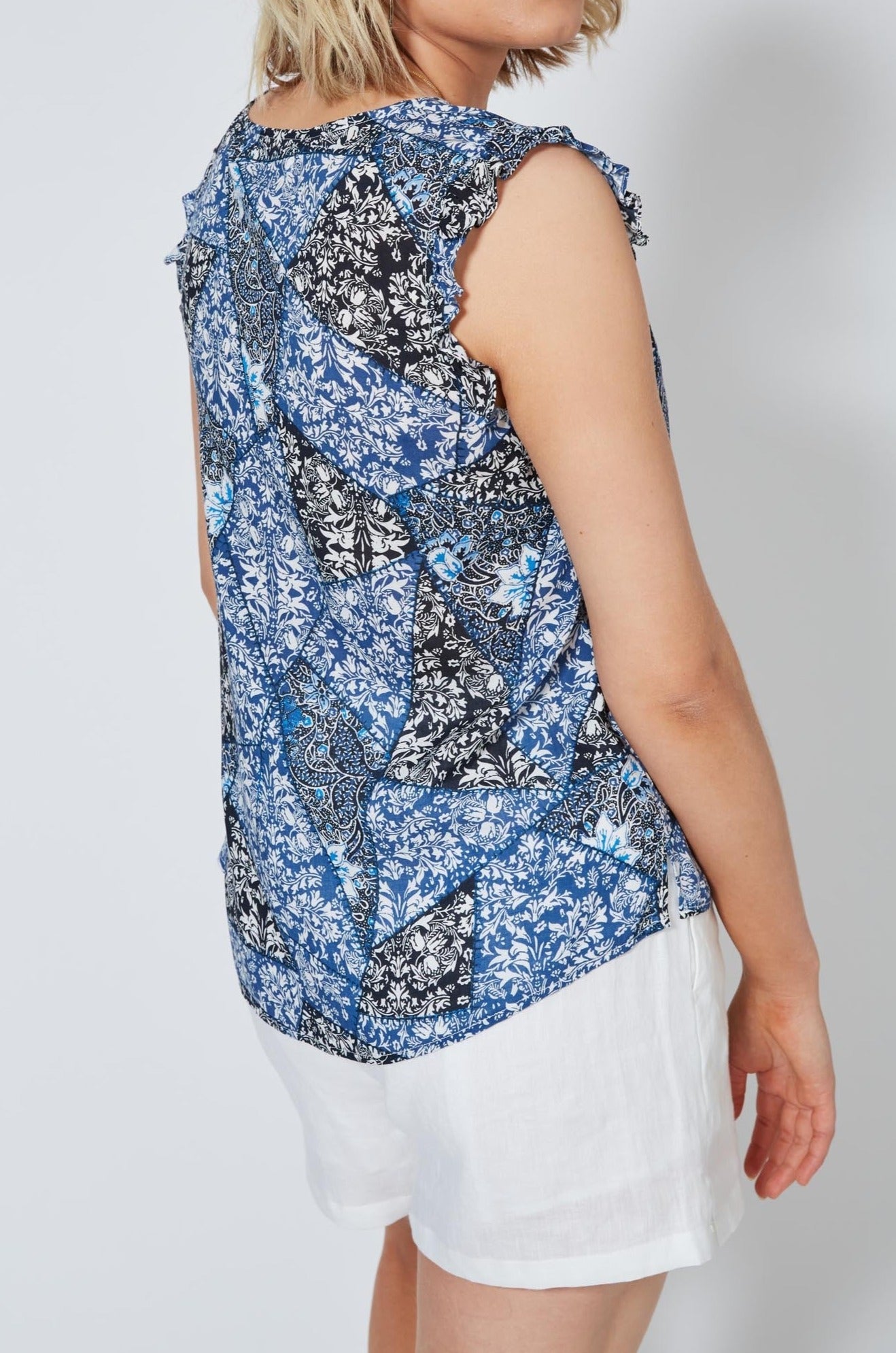 Cascara Button Top - Baha - Isle of Mine Clothing - Top Sleeveless