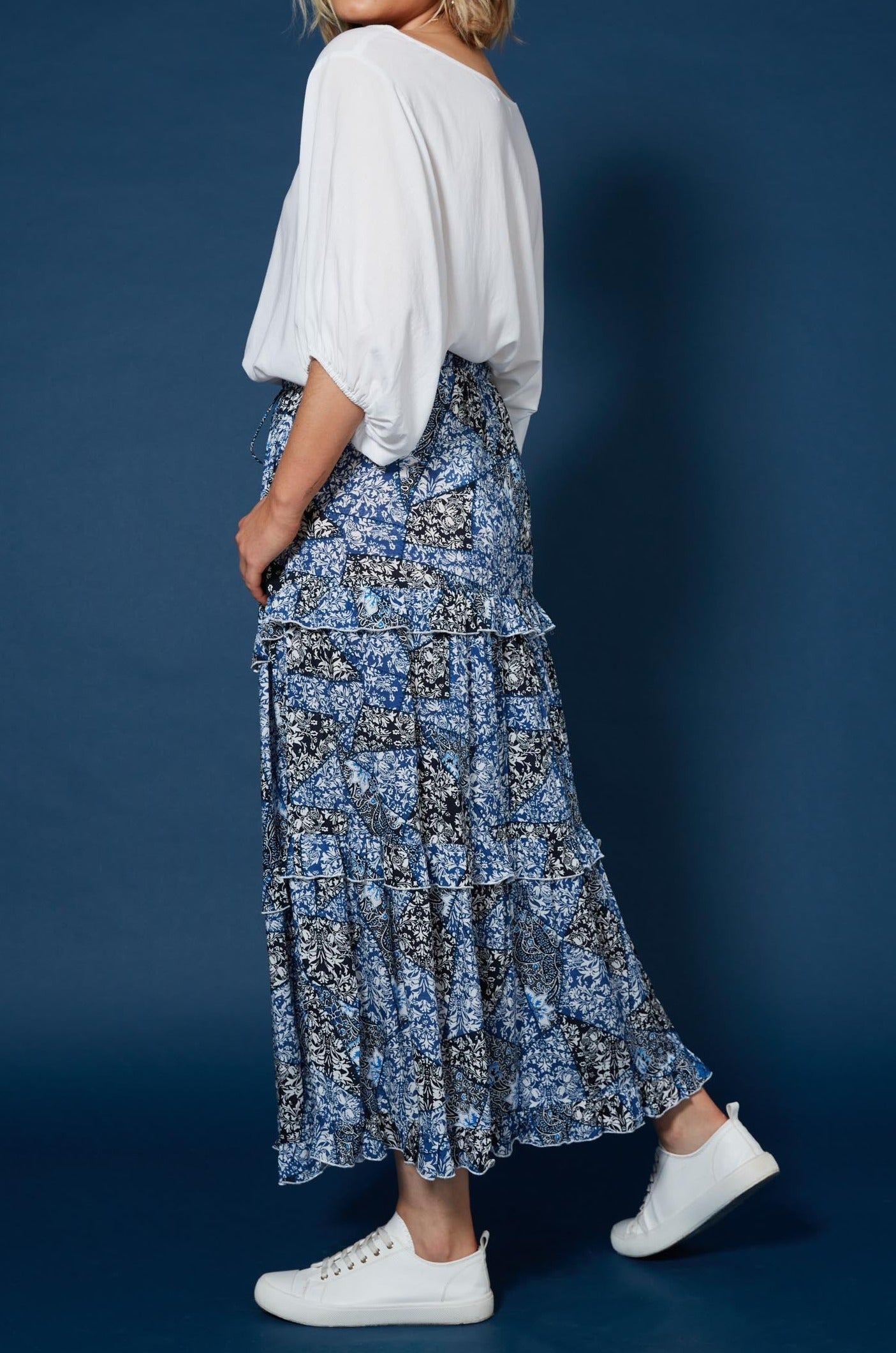 Cascara Frill Skirt - Baha - Isle of Mine Clothing - Skirt Maxi