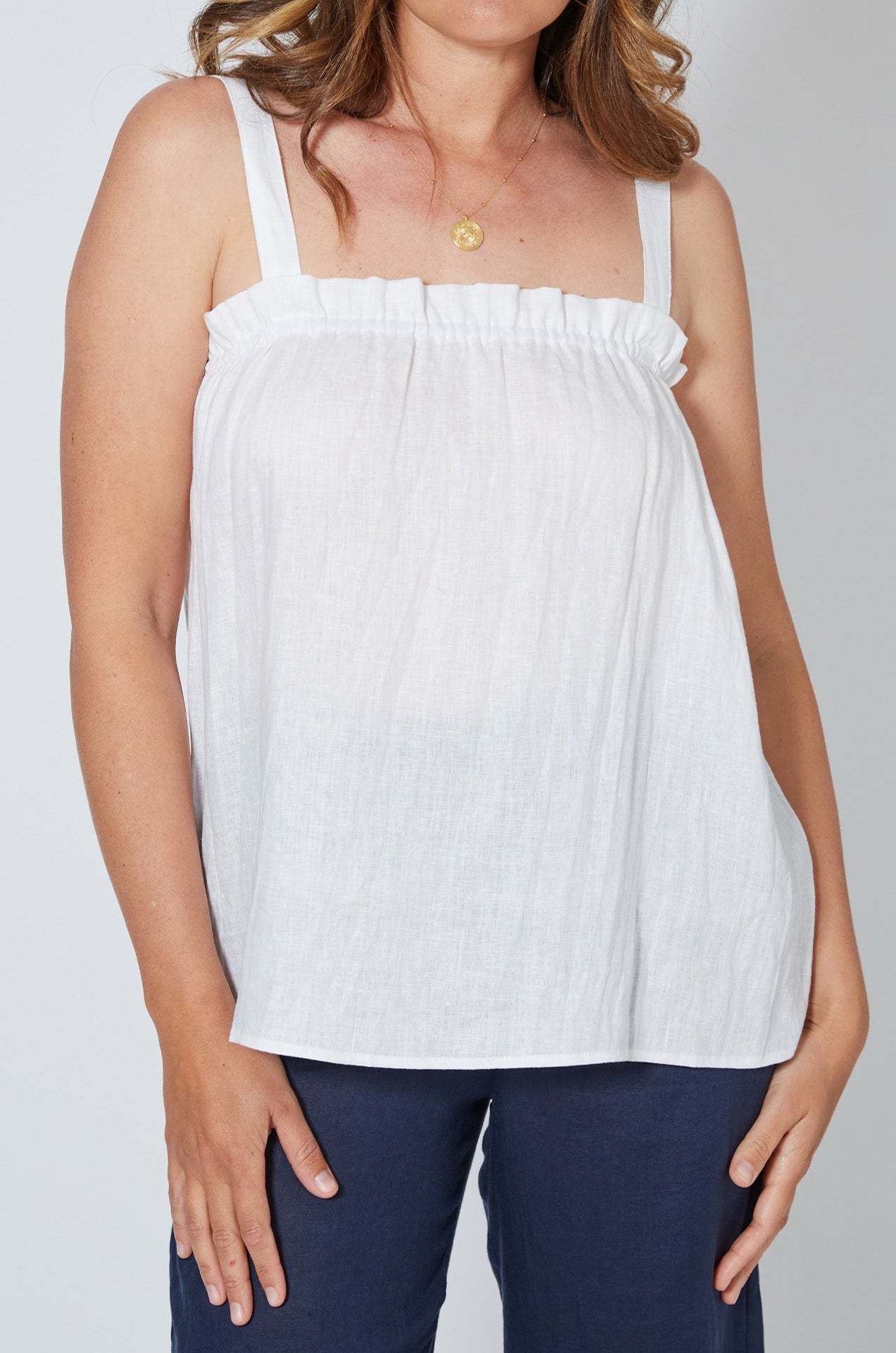 Antillia Tank - Imperial - Isle of Mine Clothing - Top Strappy Linen