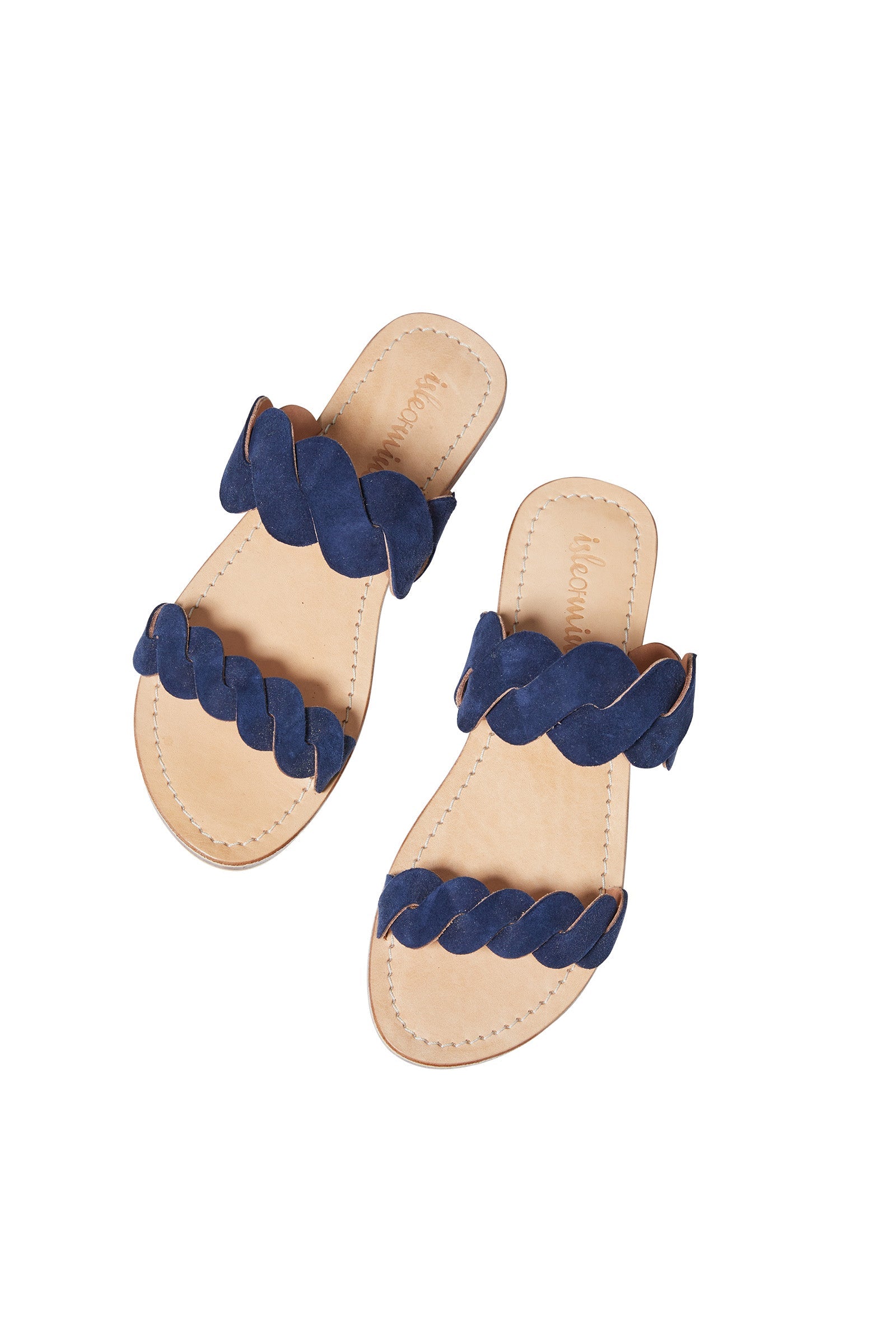 Pala Slide - Navy - Isle of Mine Footwear - Sandals