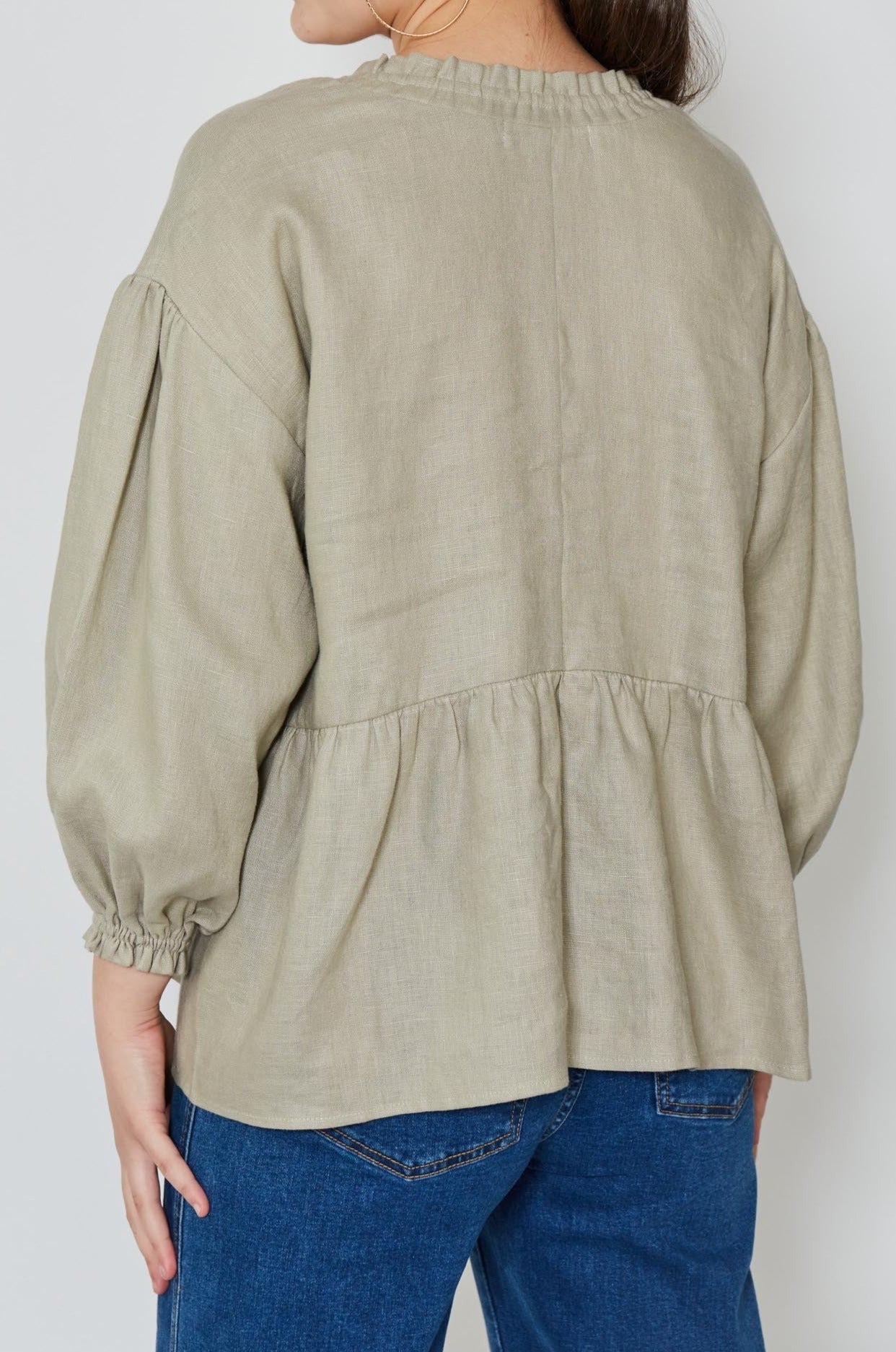 Wintour Top - Peyote - Isle of Mine Clothing - Top L/S Linen