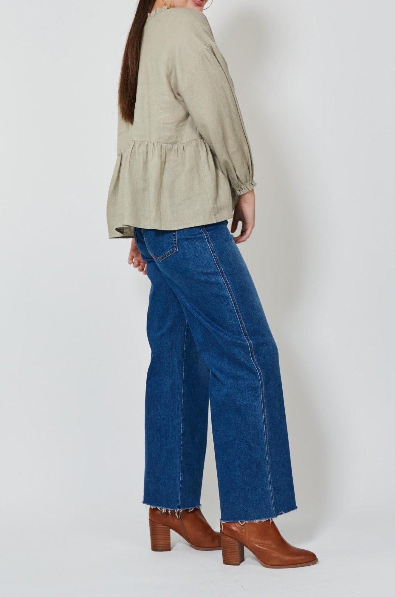 Wintour Top - Peyote - Isle of Mine Clothing - Top L/S Linen