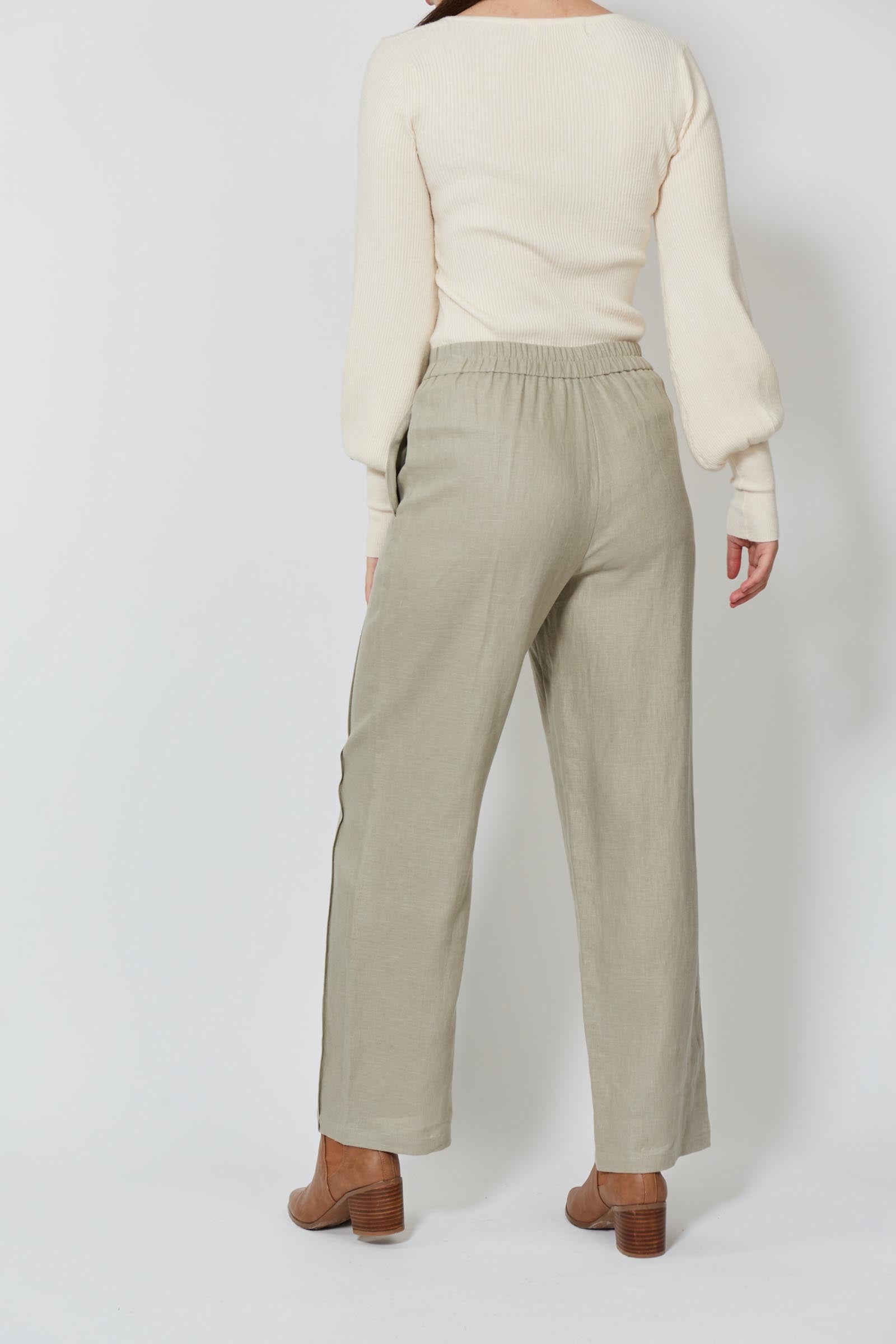 Wintour Pleat Pant - Peyote - Isle of Mine Clothing - Pant Relaxed Linen