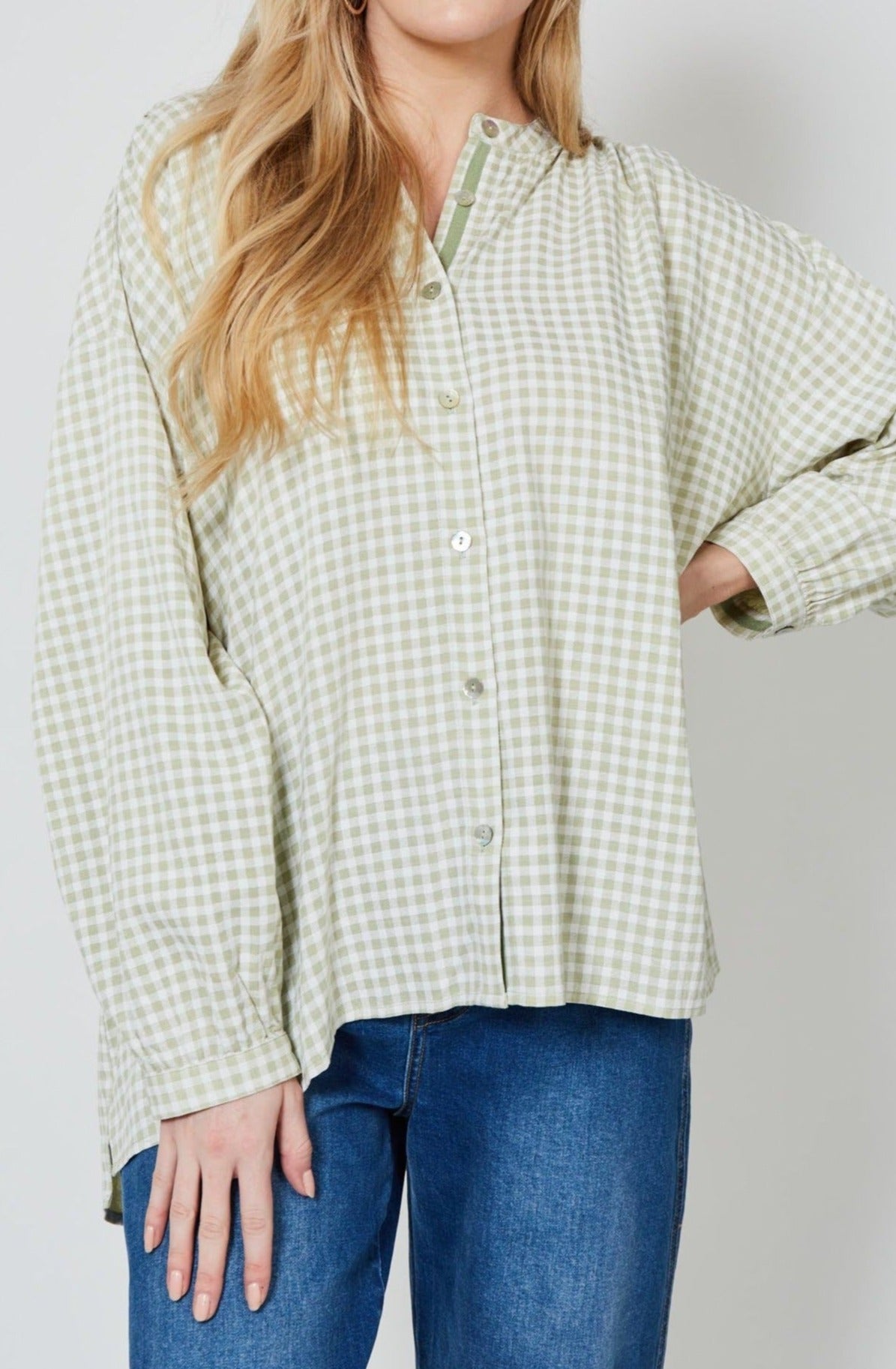 Joni Blouse - Meadow - Isle of Mine Clothing - Top L/S