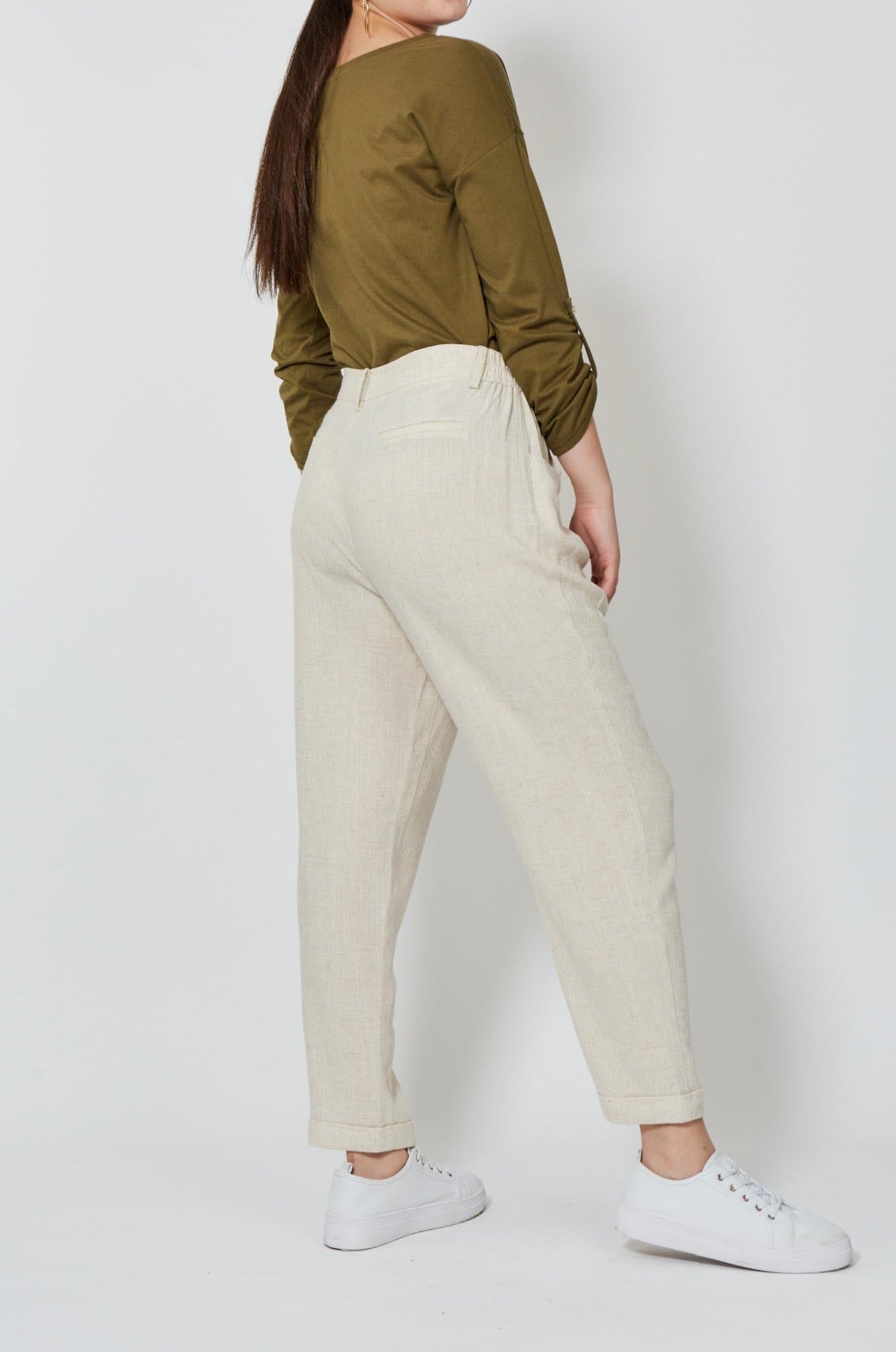 Vera Relaxed Pant - Canvas - Isle of Mine Clothing - Pant Relaxed Linen