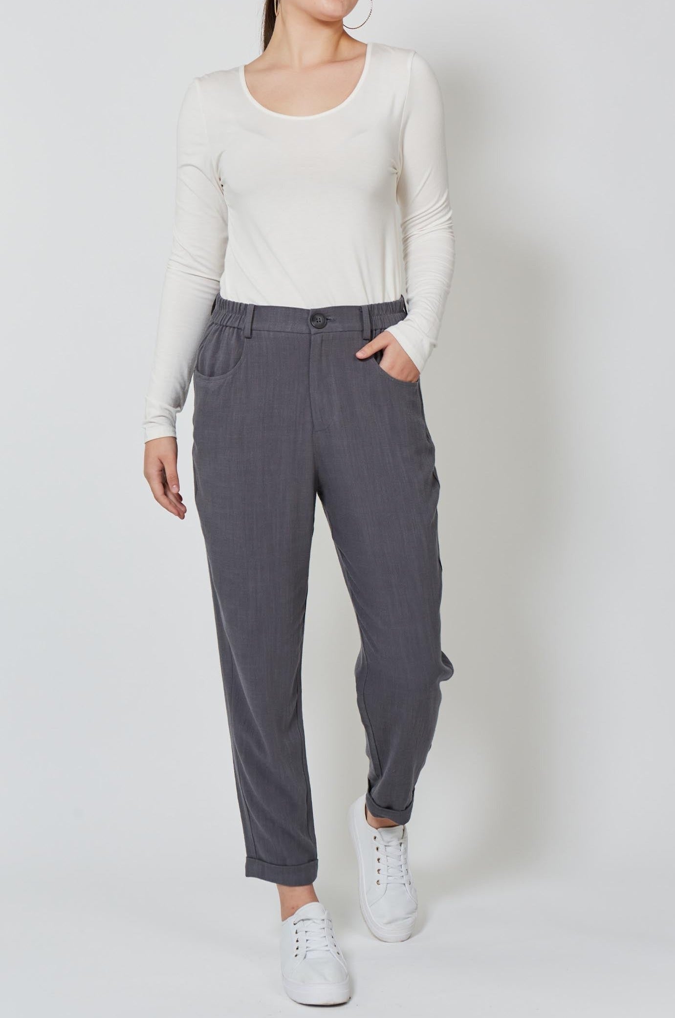 Vera Relaxed Pant - Paloma - Isle of Mine Clothing - Pant Relaxed Linen