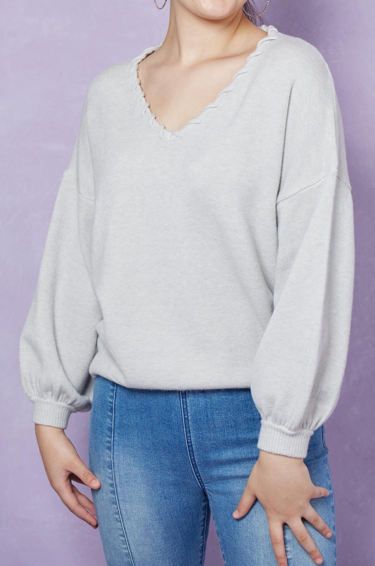 Ines V Jumper - Peyote - Isle of Mine Clothing - Knit Jumper