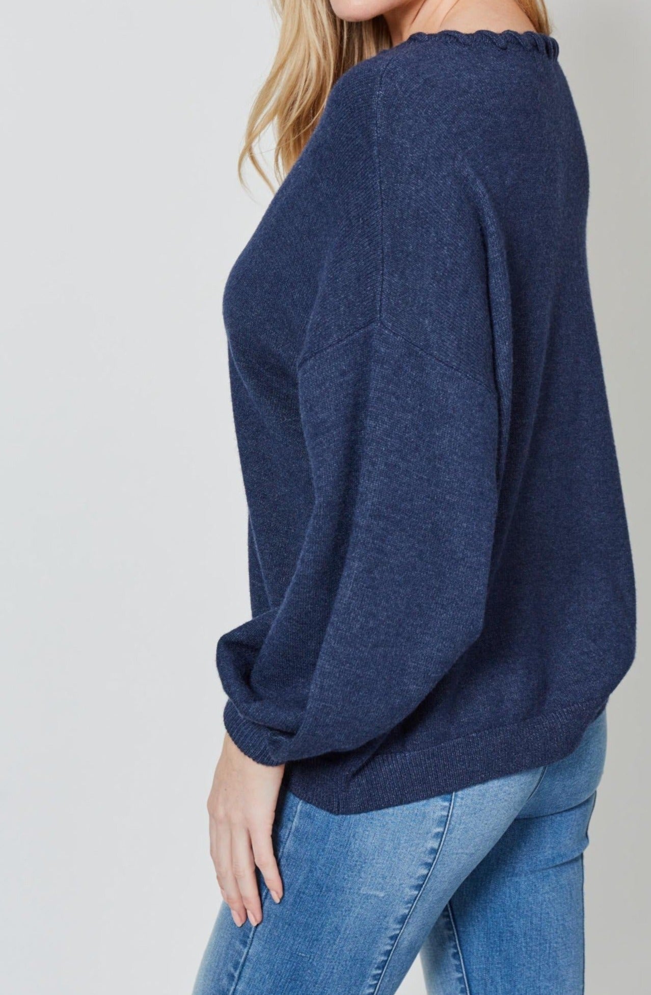 Ines V Jumper - Yale - Isle of Mine Clothing - Knit Jumper