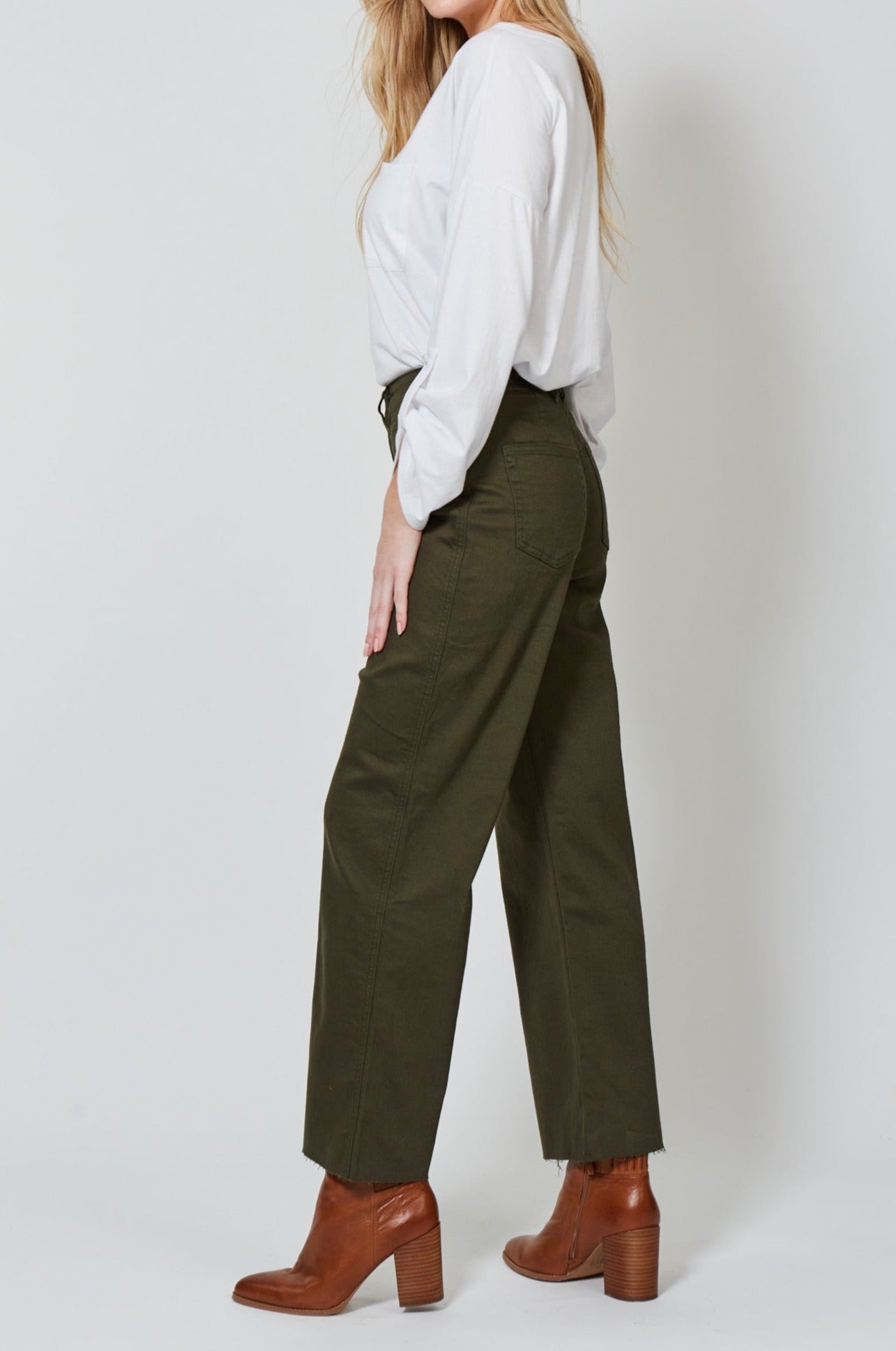 Tate Denim - Moss - Isle of Mine Clothing - Denim Jean Wide Leg