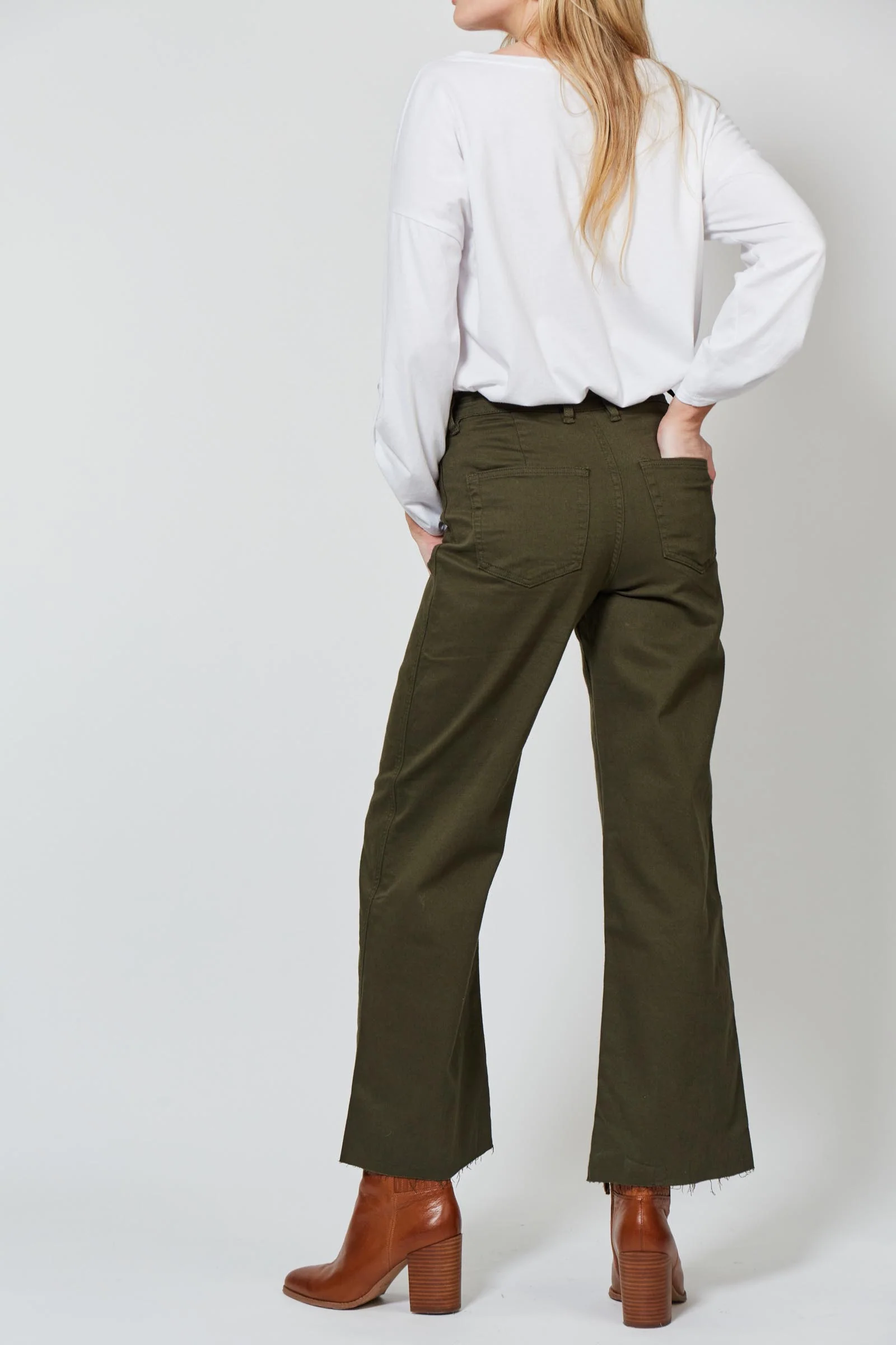 Tate Denim - Moss - Isle of Mine Clothing - Denim Jean Wide Leg