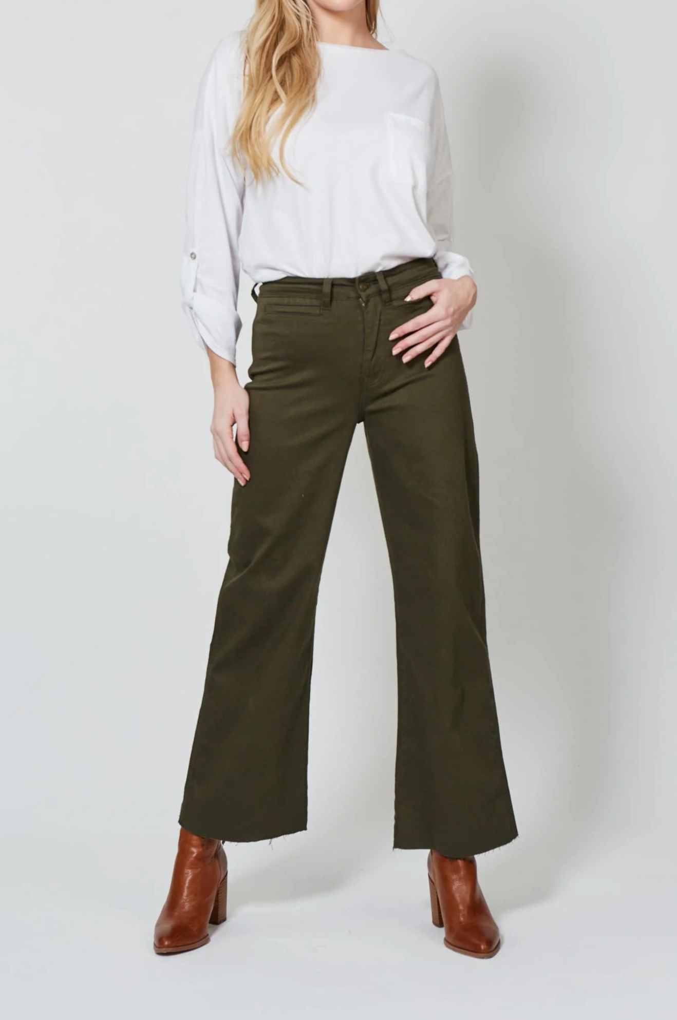 Tate Denim - Moss - Isle of Mine Clothing - Denim Jean Wide Leg