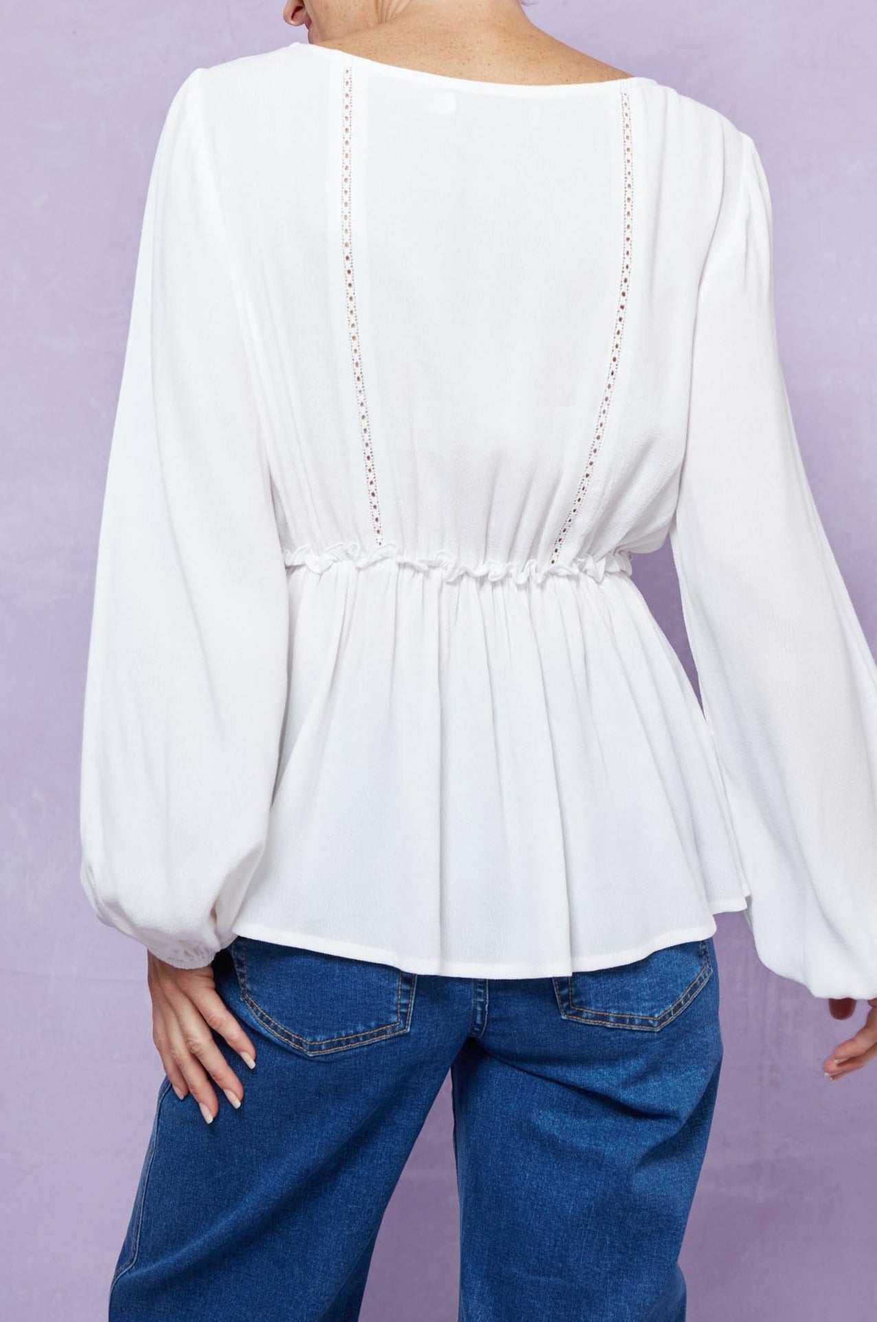 Coppola Blouse - Dove - Isle of Mine Clothing - Top L/S Dressy