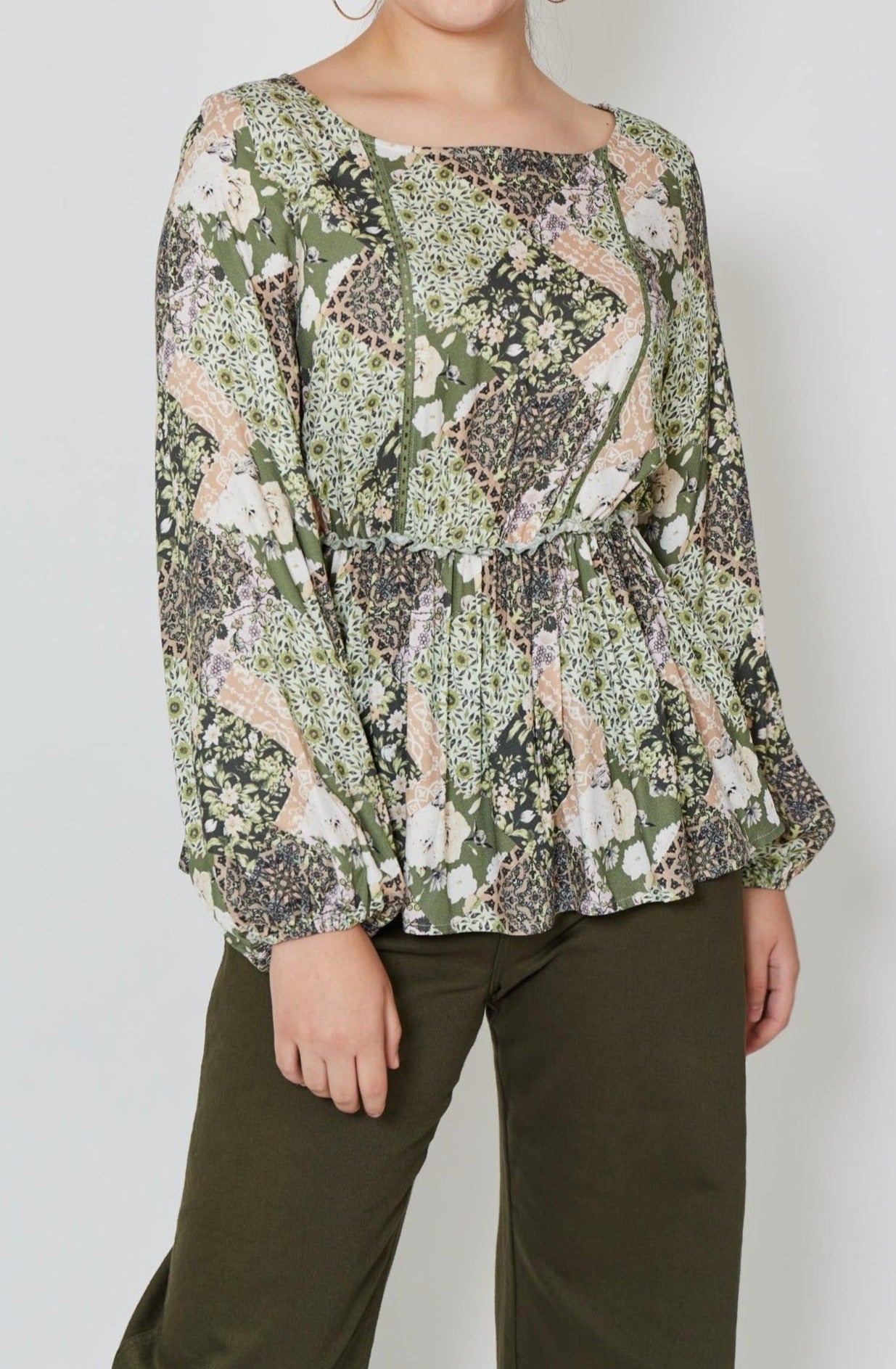 Coppola Blouse - Evergreen Muse - Isle of Mine Clothing - Top L/S Dressy