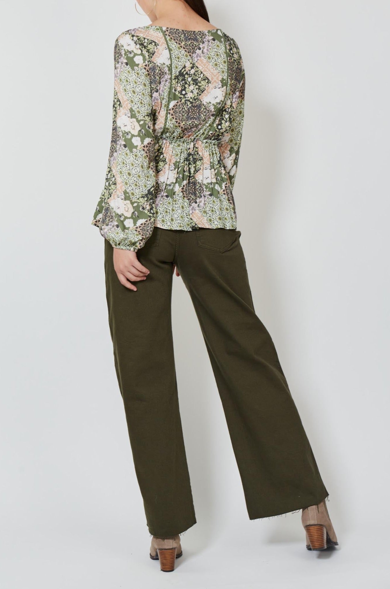 Coppola Blouse - Evergreen Muse - Isle of Mine Clothing - Top L/S Dressy