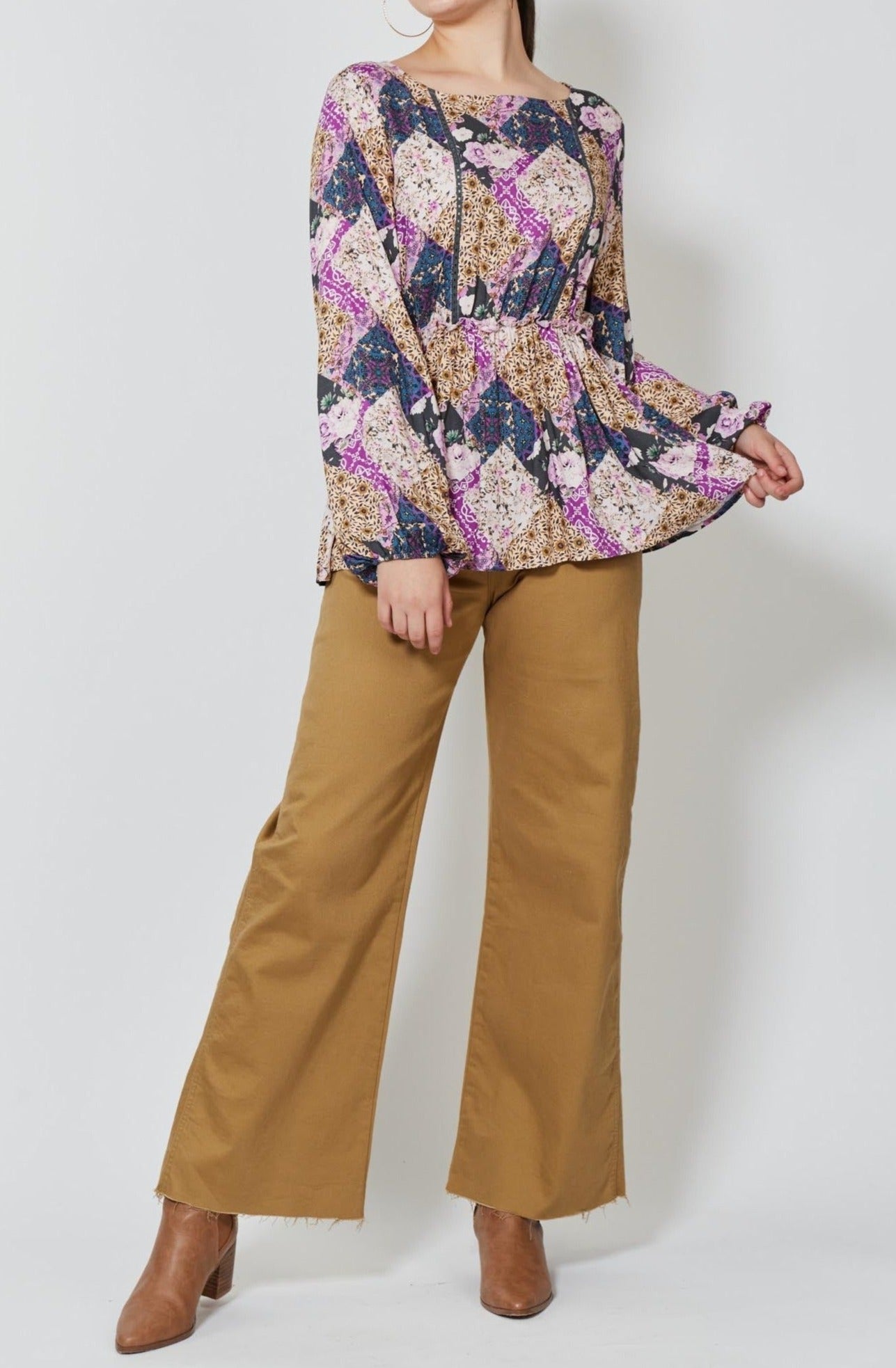 Coppola Blouse - Violet Muse - Isle of Mine Clothing - Top L/S Dressy