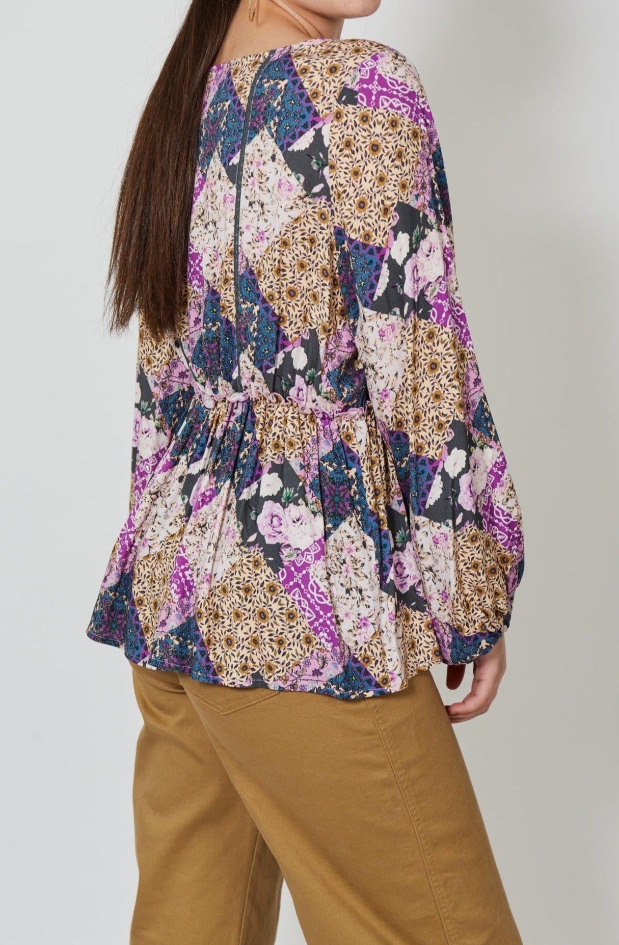 Coppola Blouse - Violet Muse - Isle of Mine Clothing - Top L/S Dressy