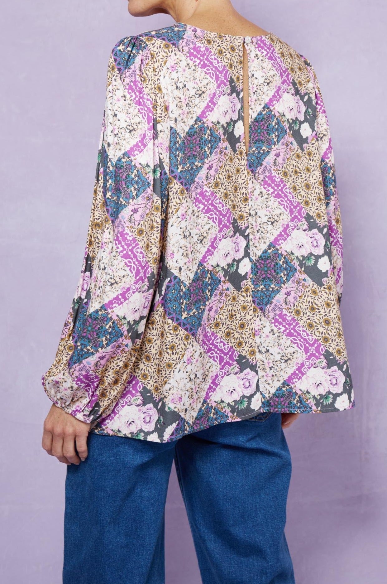 Coppola V Blouse - Violet Muse - Isle of Mine Clothing - Top L/S