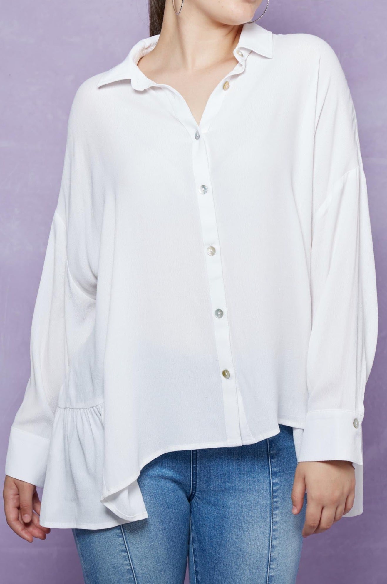 Coppola Shirt - Dove - Isle of Mine Clothing - Top L/S