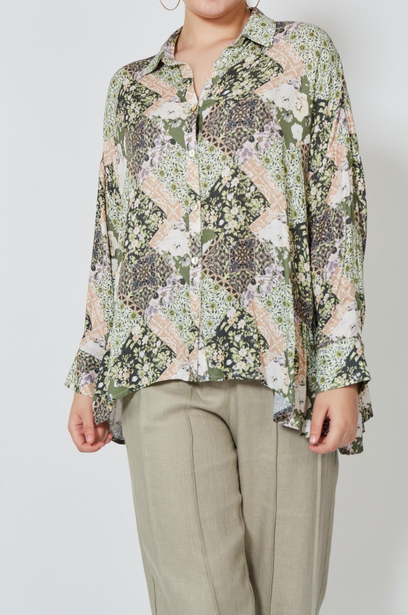 Coppola Shirt - Evergreen Muse - Isle of Mine Clothing - Top L/S