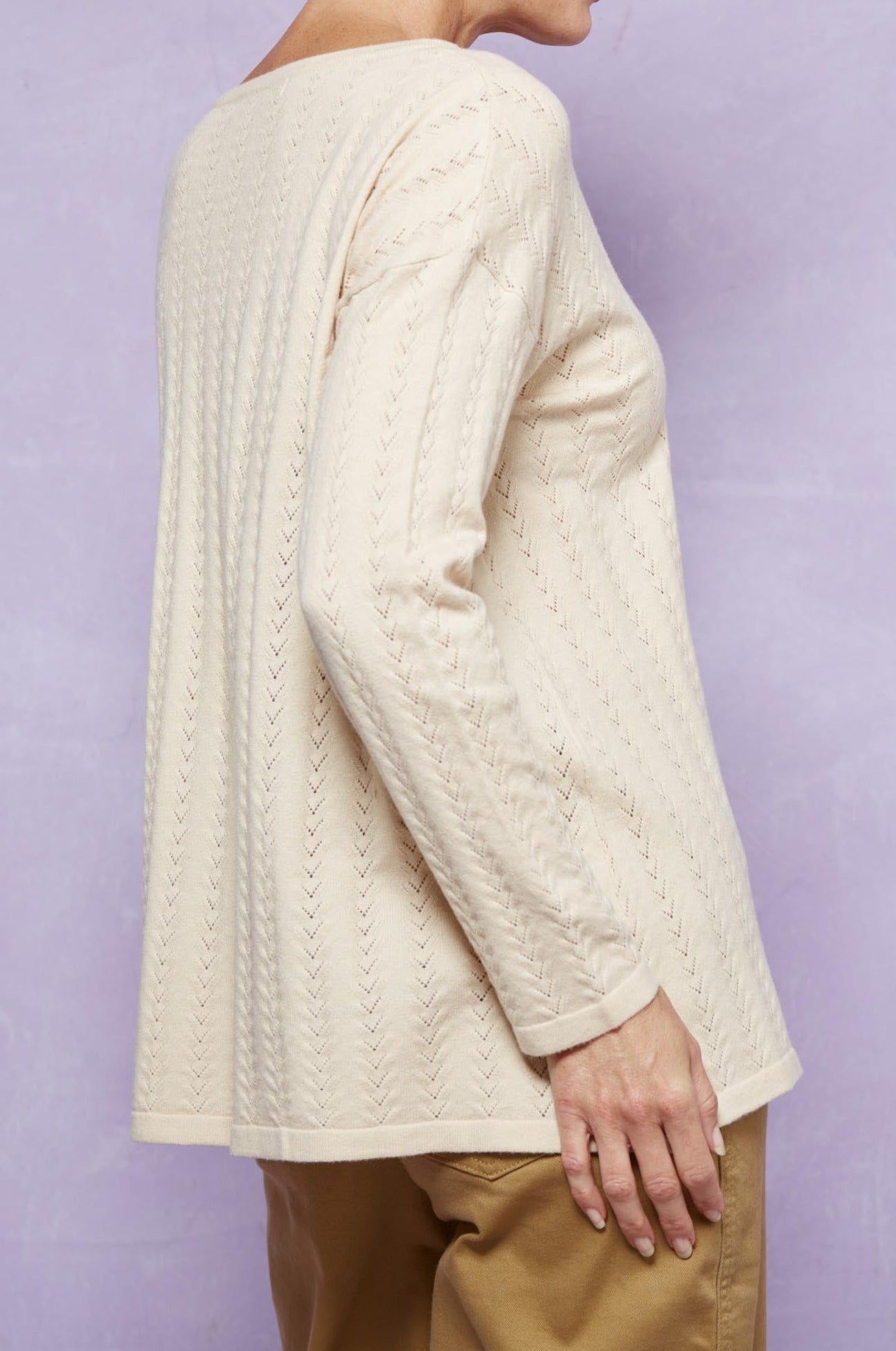 Thalia Jumper - Vanilla - Isle of Mine Clothing - Knit Jumper