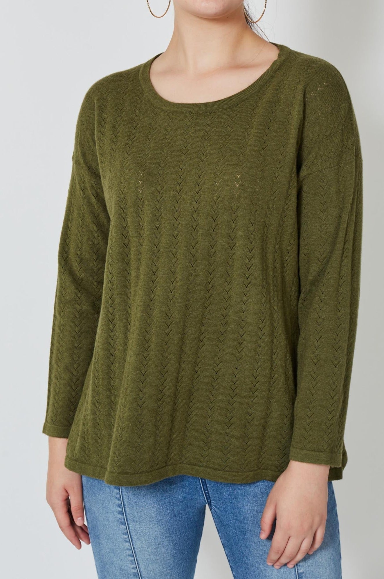 Thalia Jumper - Evergreen - Isle of Mine Clothing - Knit Jumper