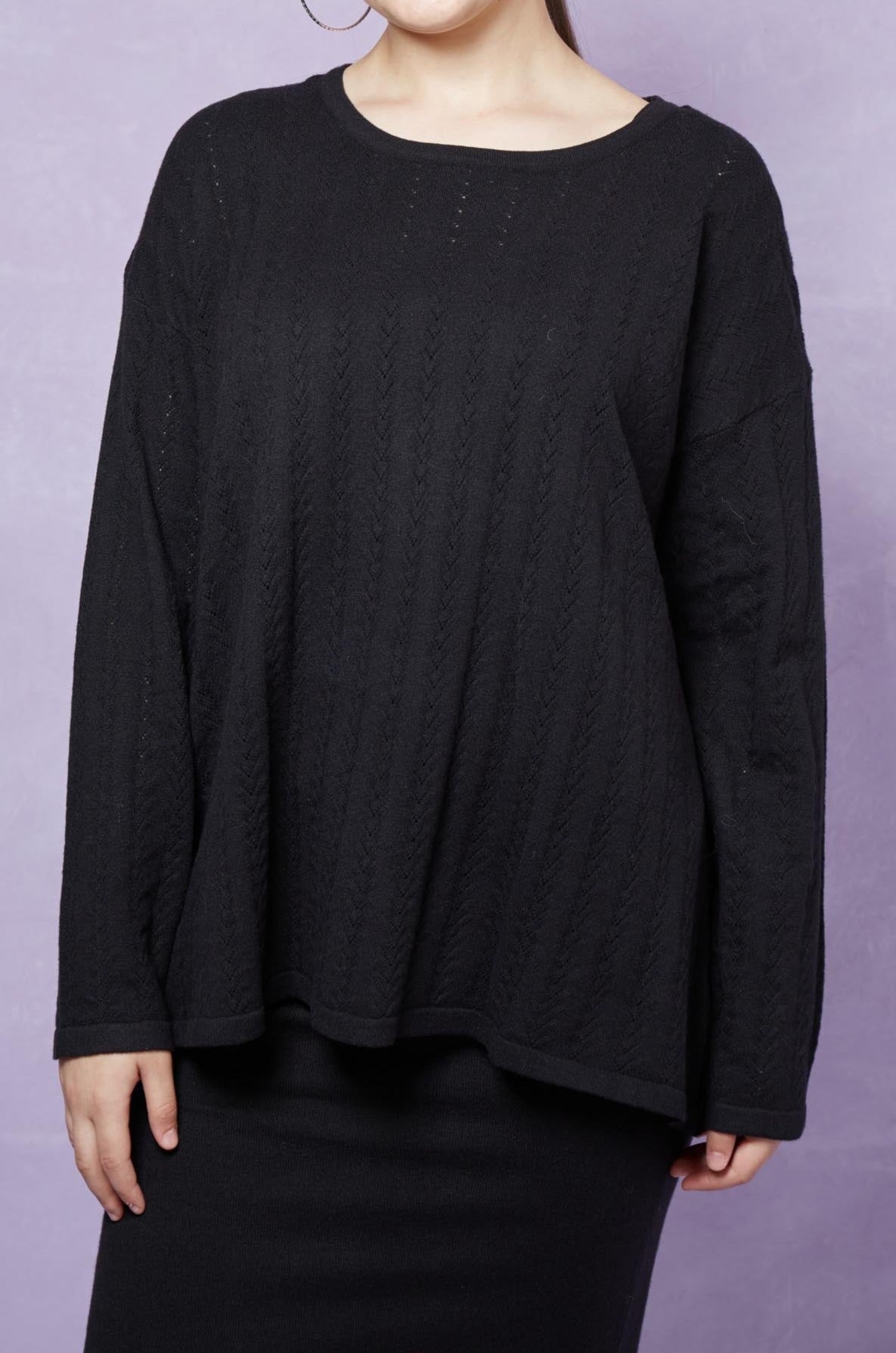 Thalia Jumper - Onyx - Isle of Mine Clothing - Knit Jumper