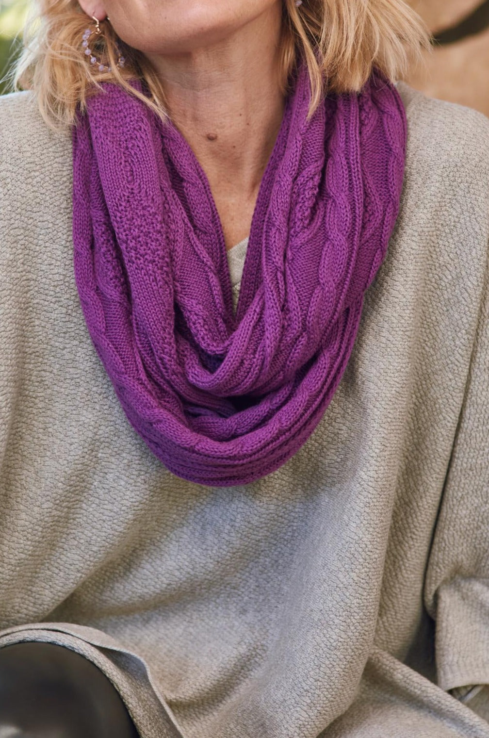 Muse Snood - Violet - Isle of Mine Scarves