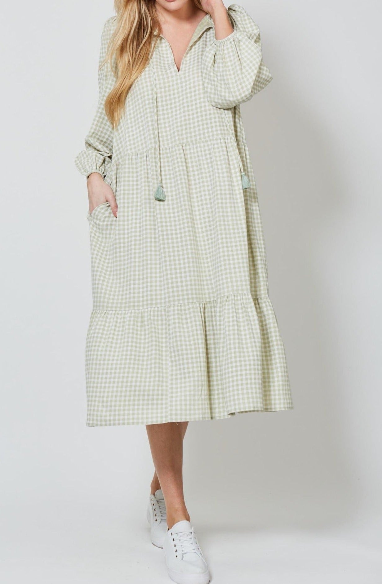 Joni Tiered Dress - Meadow - Isle of Mine Clothing - Dress Maxi