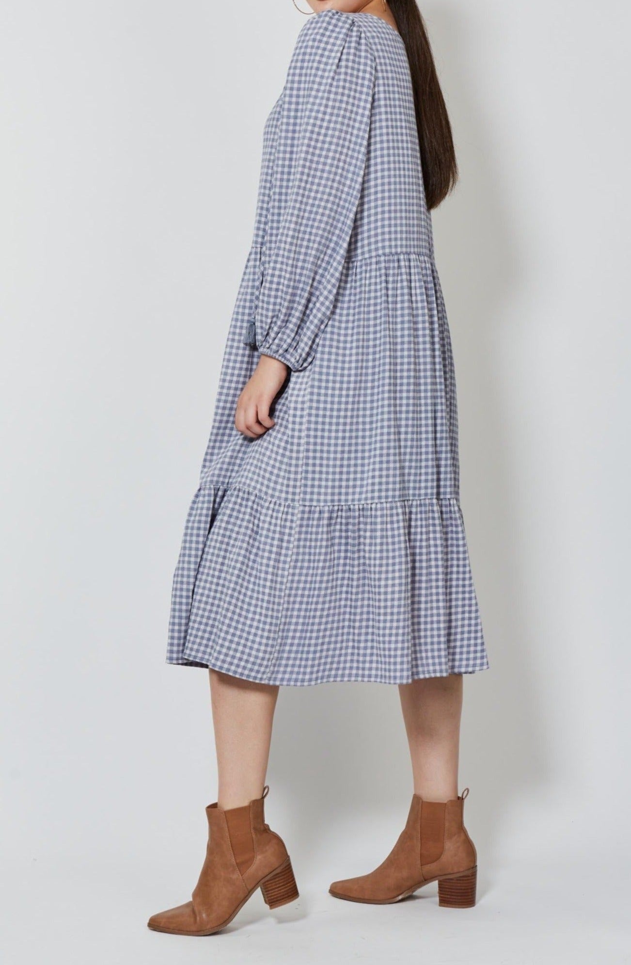 Joni Tiered Dress - Yale - Isle of Mine Clothing - Dress Maxi