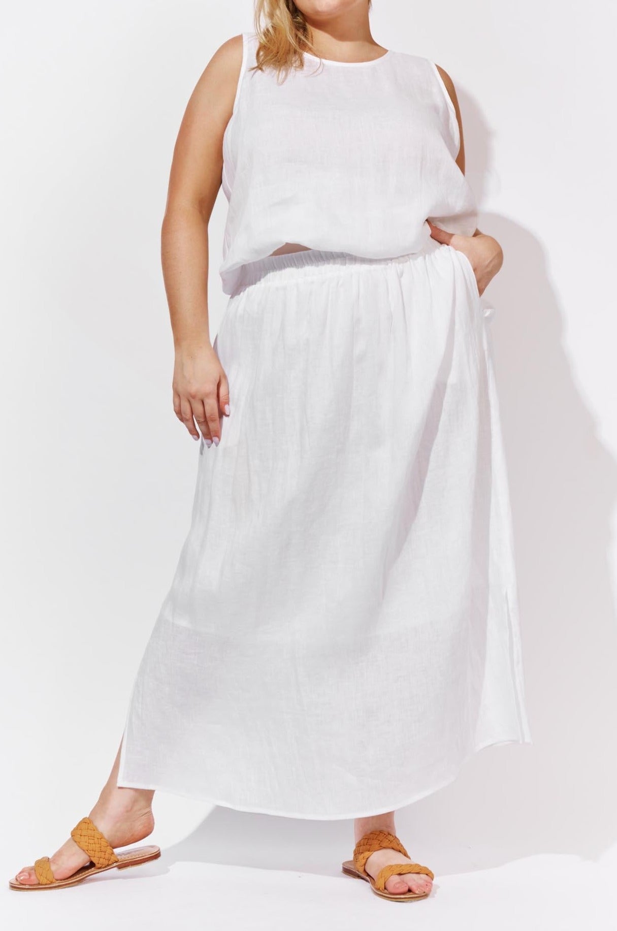 Nusa Skirt - Imperial - Isle of Mine Clothing - Skirt Maxi Linen