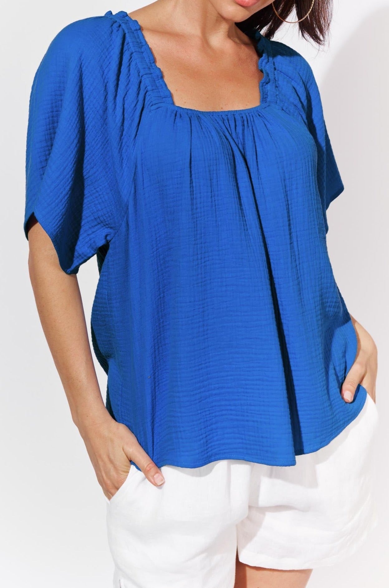 Java Top - Cobalt - Isle of Mine Clothing - Top Casual