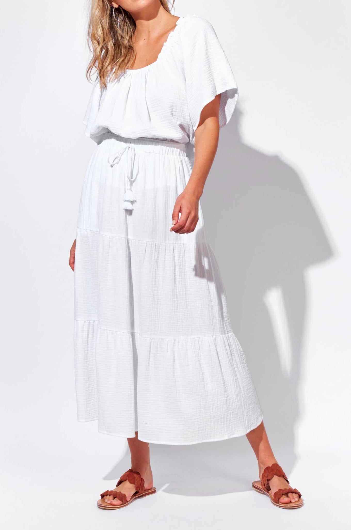 Java Tiered Skirt - Imperial